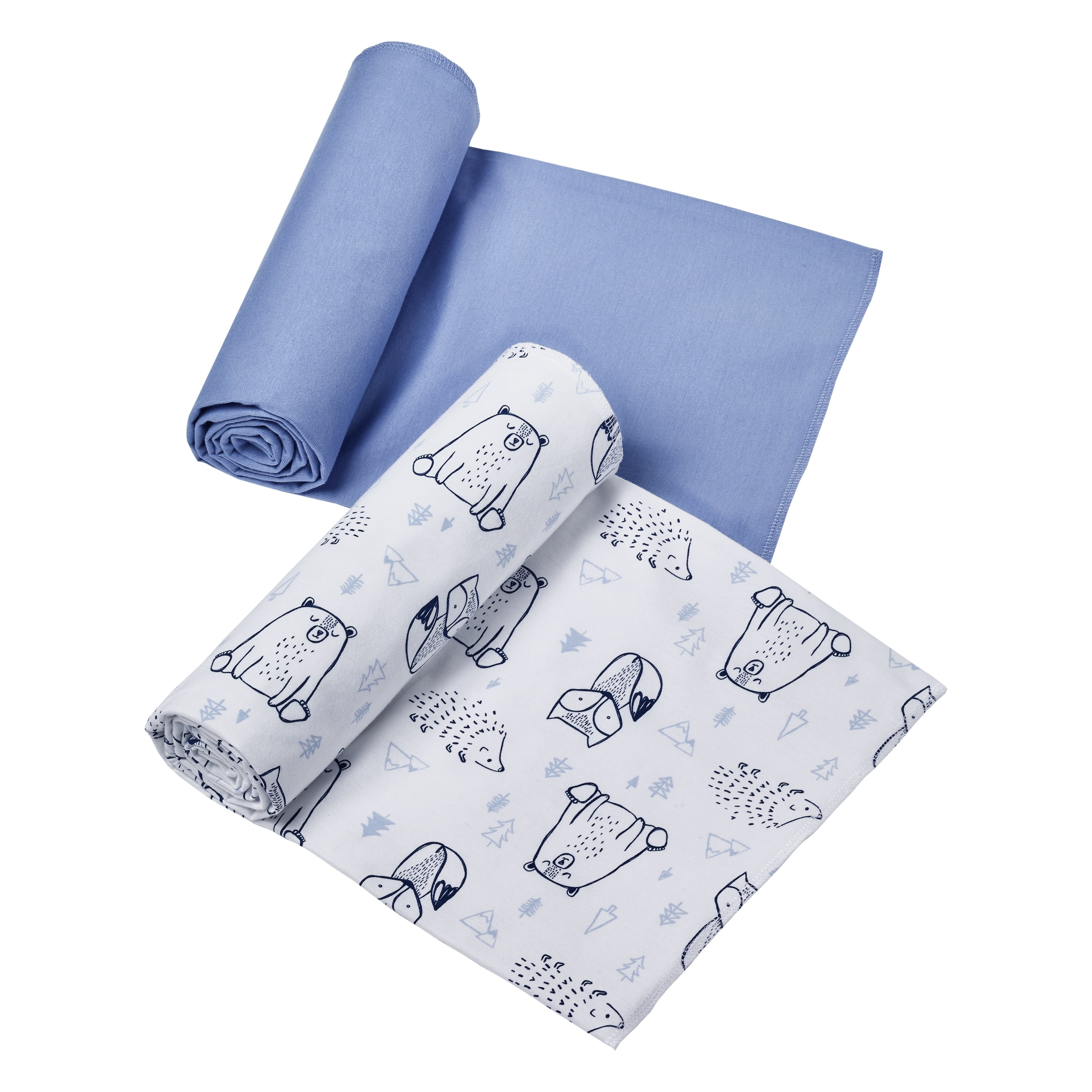 Little Star Organic Swaddle Blanket, 2 Pack, Wild at Heart Little Star Organic