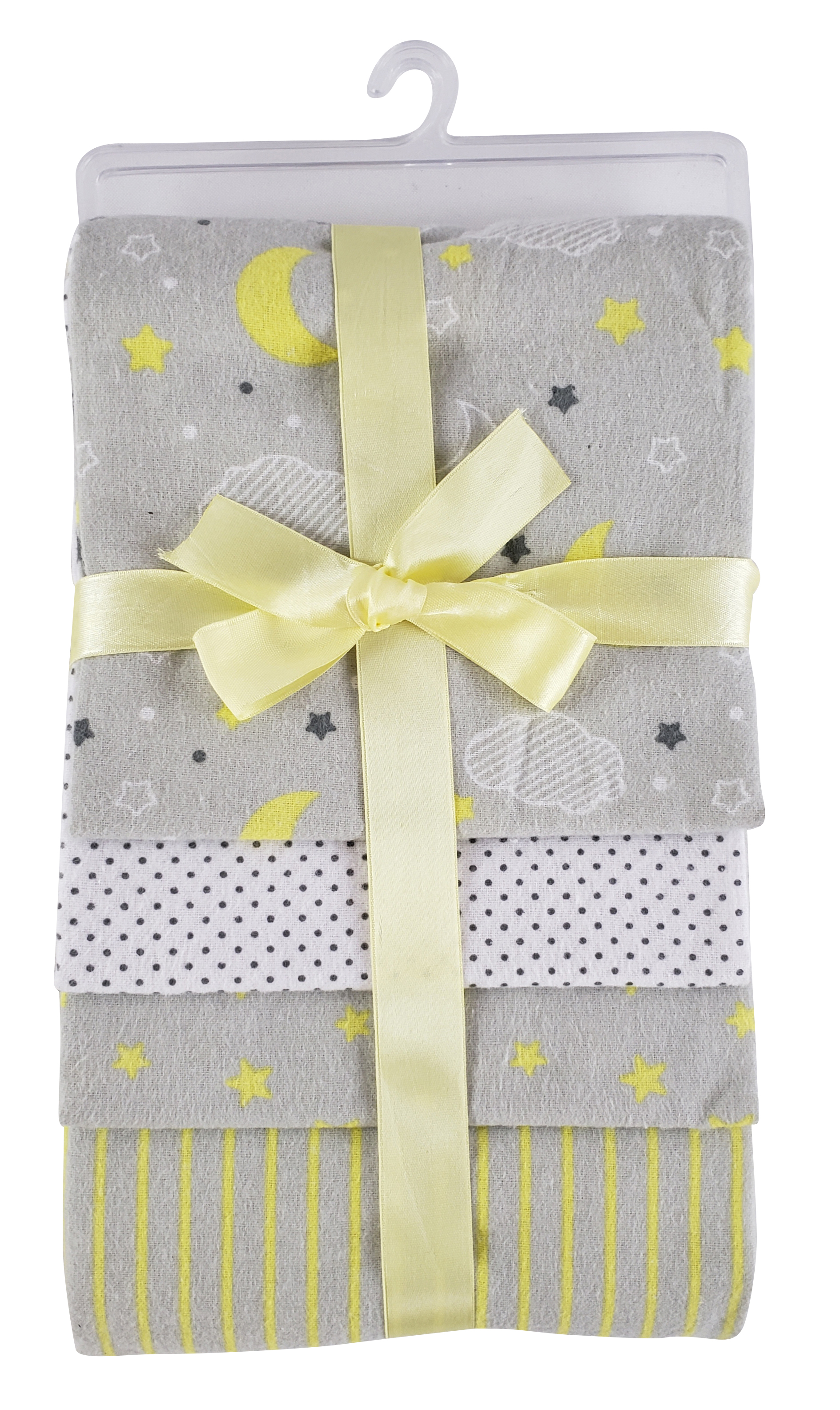 Bambini Yellow Four Pack Receiving Blanket Bambini