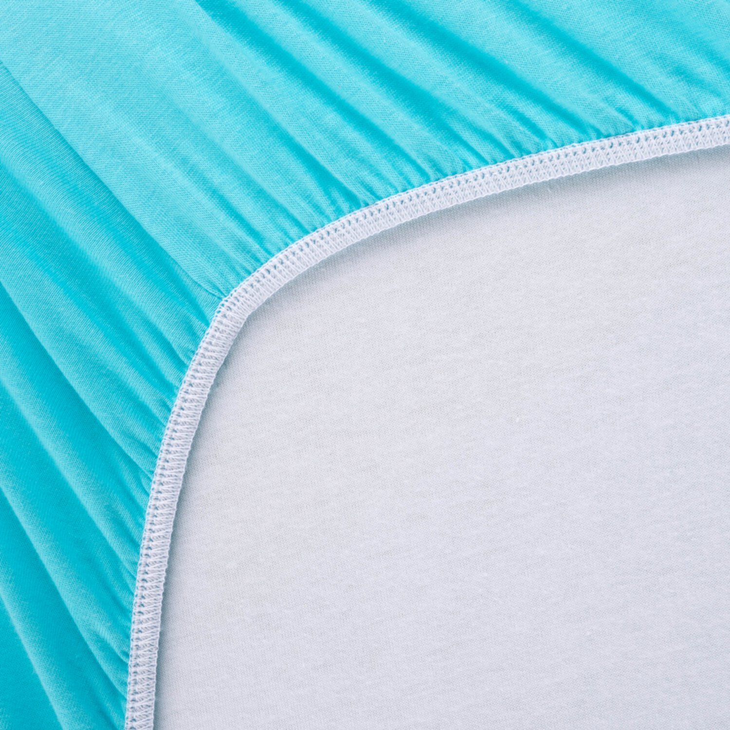 SheetWorld Fitted Baby Bassinet Sheet fits ANGELBLISS Baby Bassinet Bedside Sleeper 19 x 34, 100% Cotton Jersey, Hypoallergenic, Solid Aqua SheetWorld