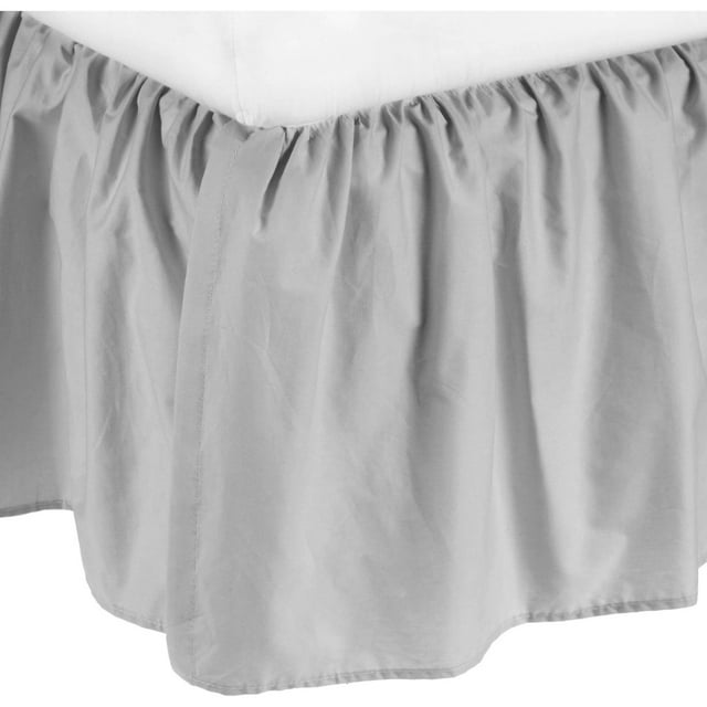 TL Care 100% Natural Cotton Percale Crib Bed Skirt, Ecru, Soft Breathable, for Boys and Girls TL Care Inc