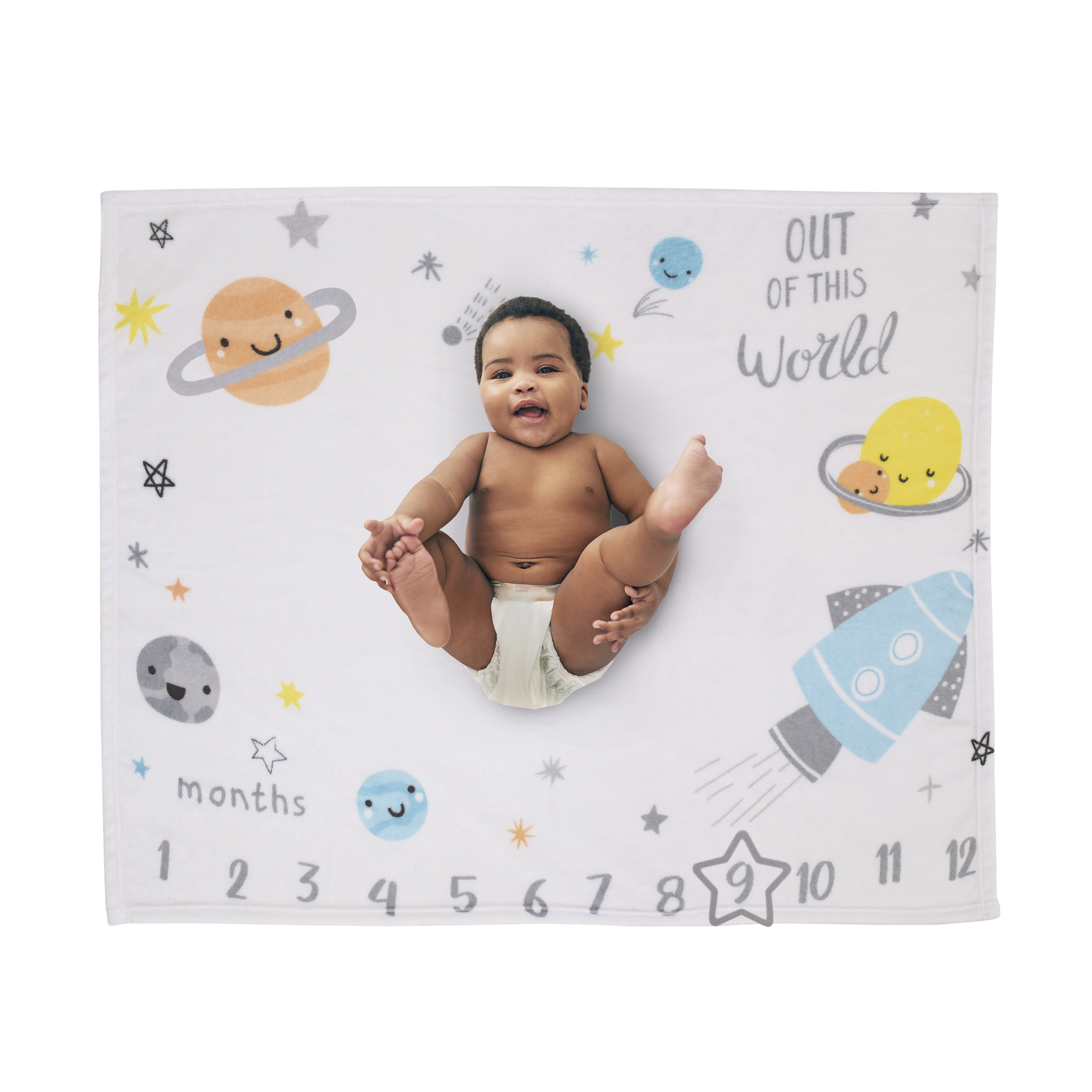 Parent's Choice Milestone Outer Space Blanket Unisex Parent's Choice