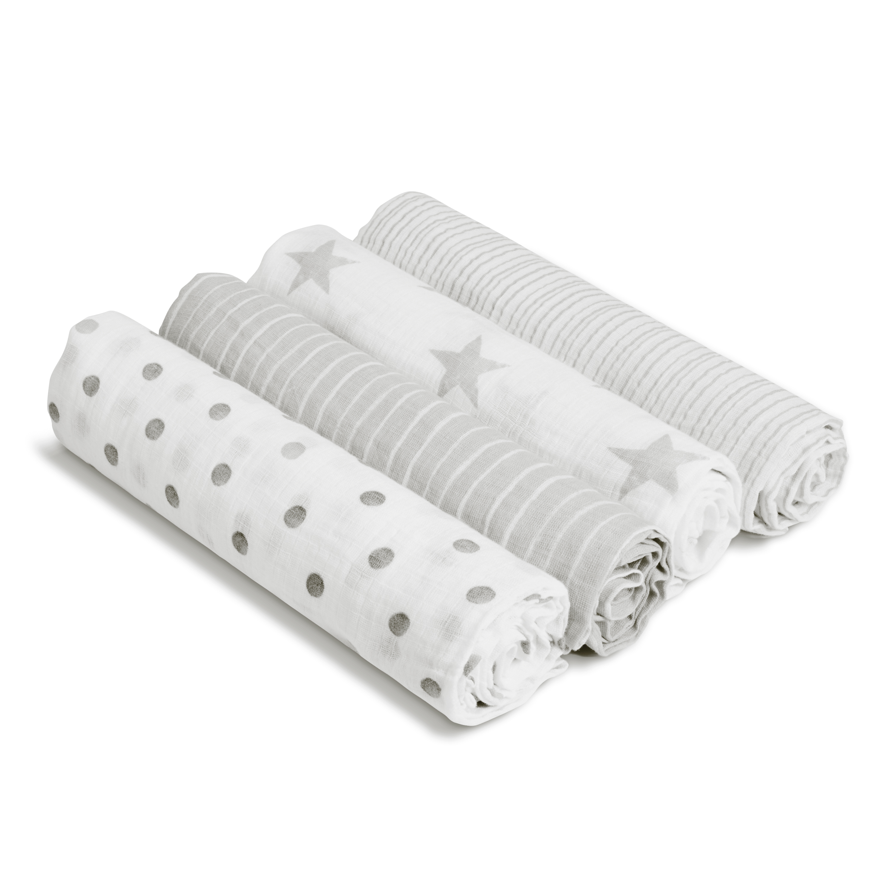 Aden + Anais™ Essentials, Cotton Muslin Swaddle Blanket, Dusty, Unisex, Infants, 4-Pack Aden + anais