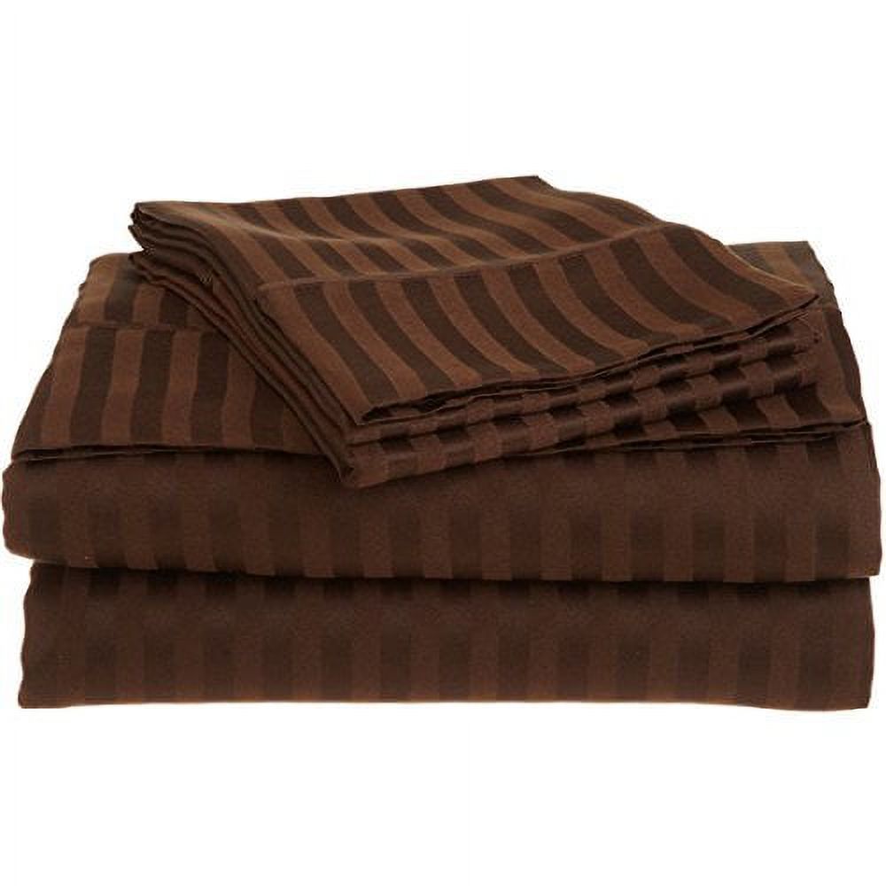 Greek Key Ultra Soft 1800 Series Egyptian Comfort 3 Piece Sheet Set (Twin, Brown) Home Sweet Home Dreams