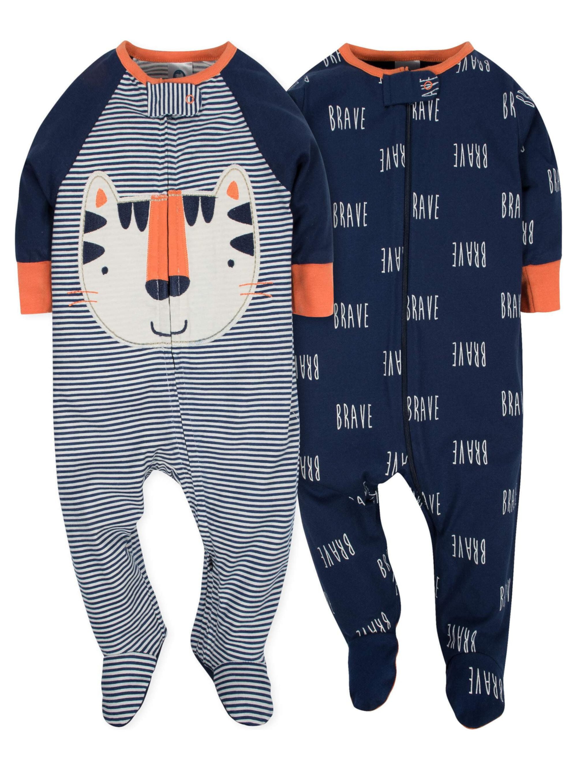 Gerber Baby Boy Sleep 'N Play Footed Pajamas, 2-Pack GERBER