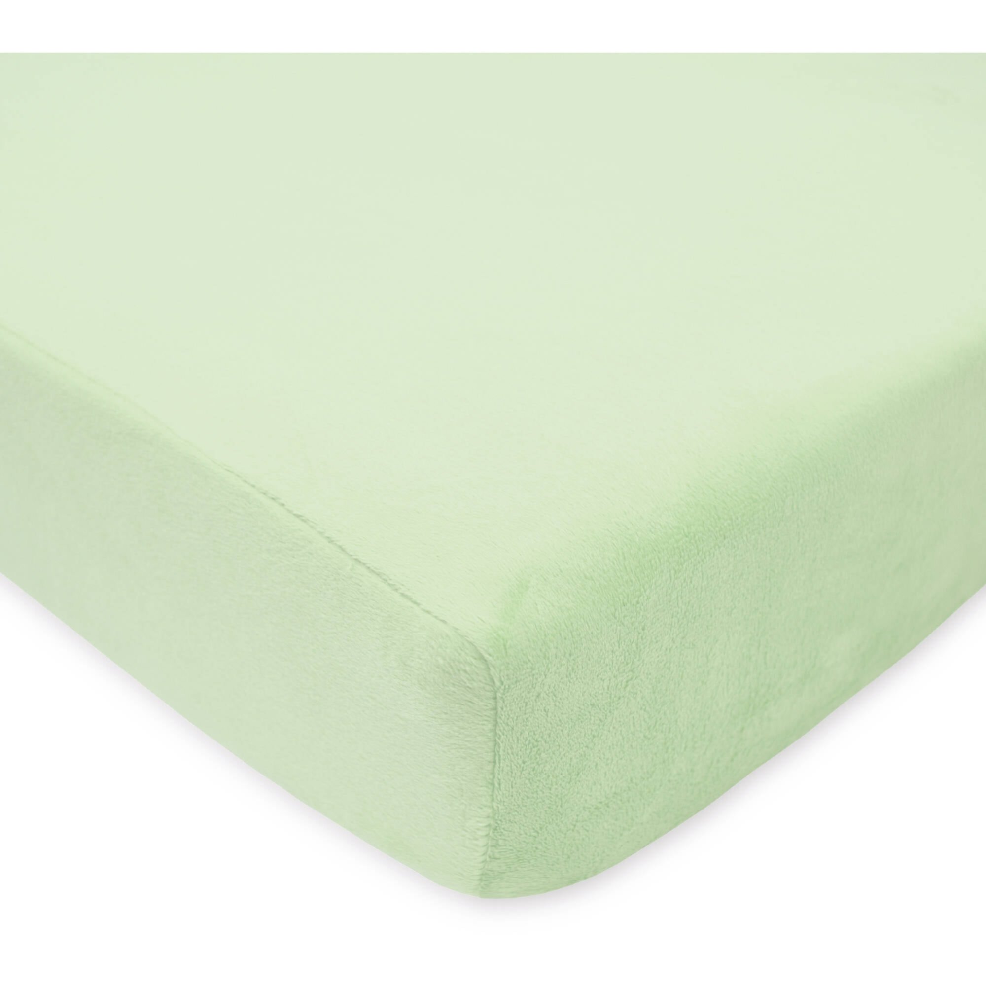 TL Care Heavenly Soft Chenille Crib Sheet, Celery Green TL Care Inc