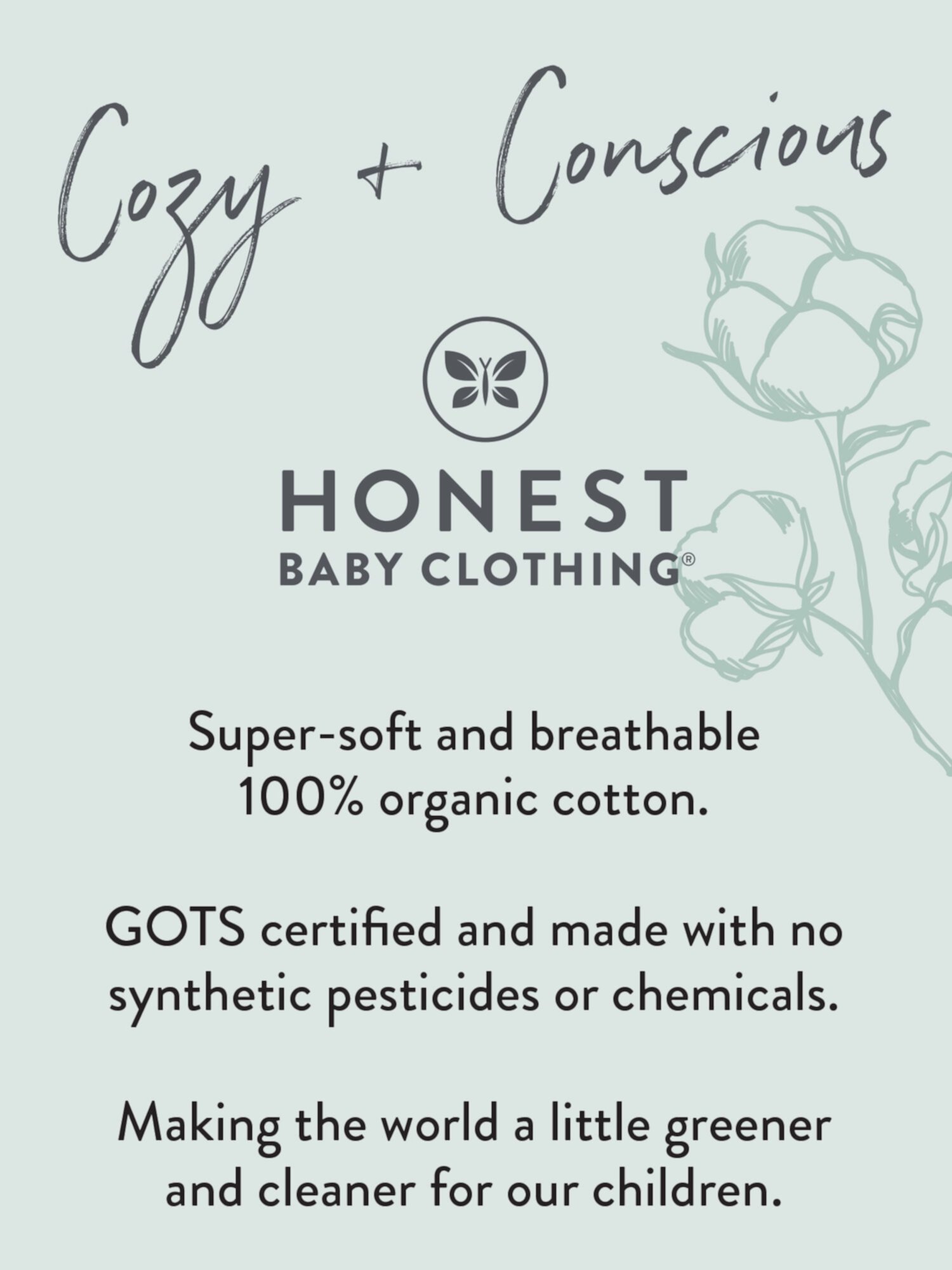 Honest Baby Clothing Organic Cotton Boy/Girl Receiving Blanket, Navy HONEST BABY CLOTHING