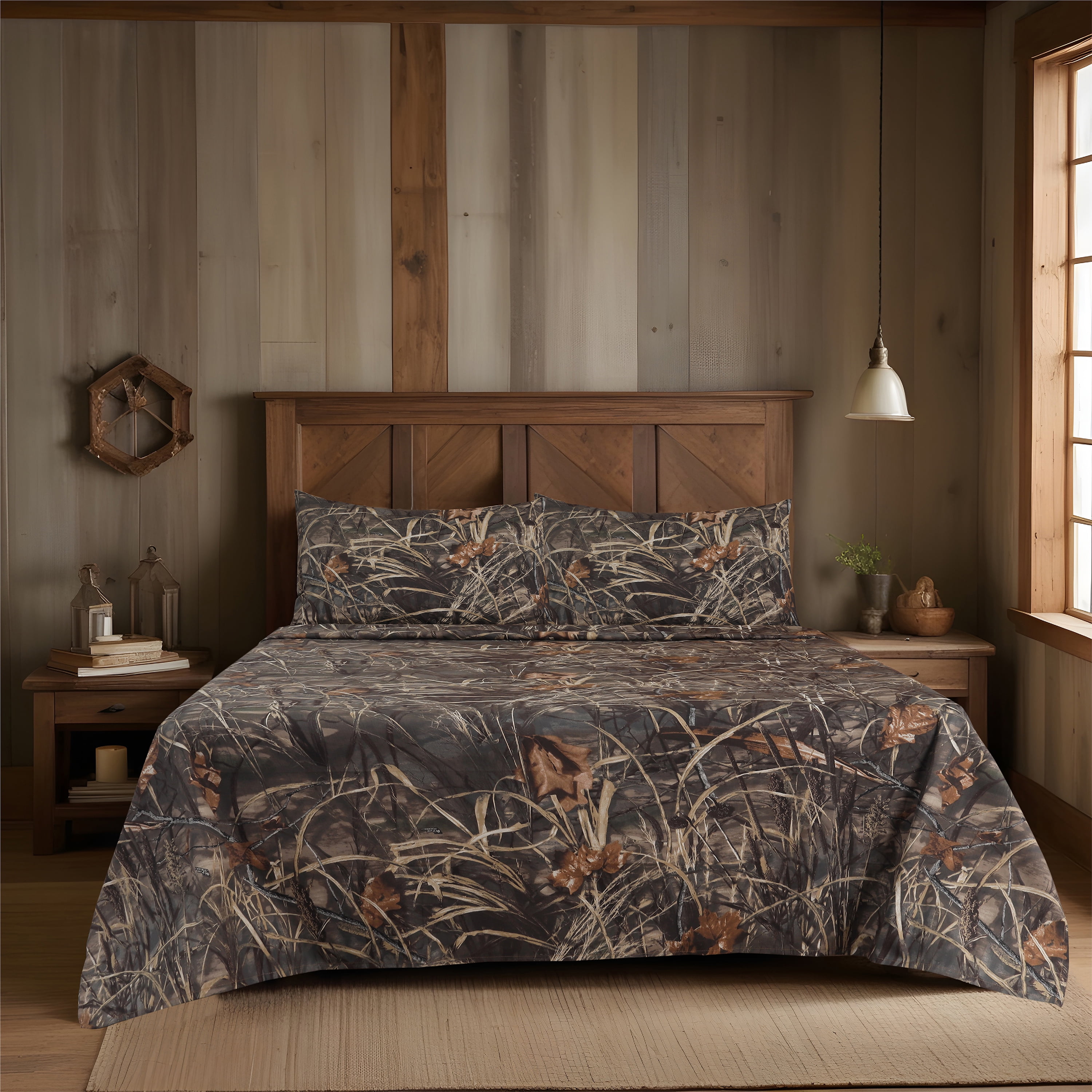 Комплект постельного белья Realtree Max 4 Camo, 4 предмета, поликоттон, охотничий стиль, для спальни Realtree