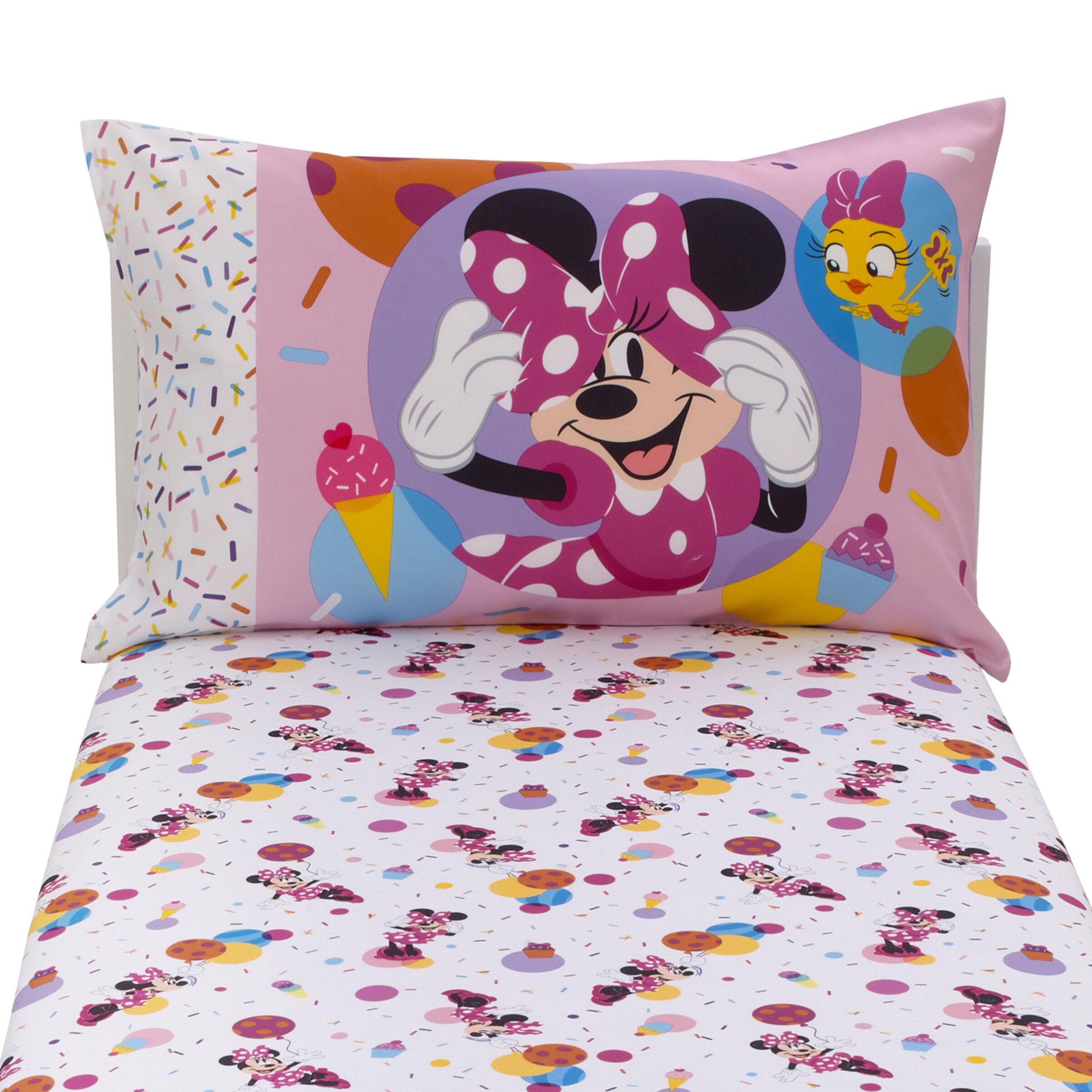 Disney Minnie Mouse Let's Party 2 Piece Toddler Sheet Set Disney