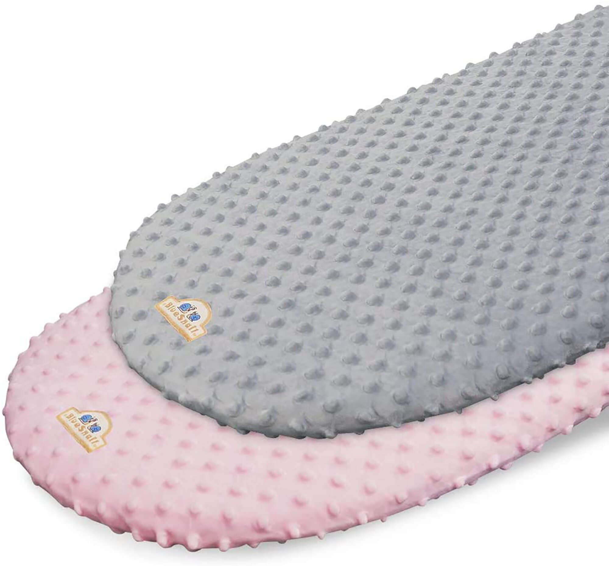 BlueSnail Newborn Soft Bamboo Bassinet cover 2pk( Pink+Gray) BlueSnail