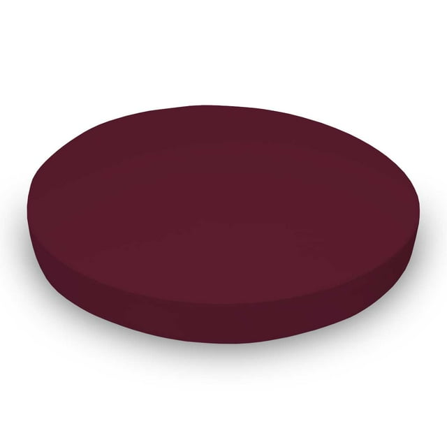 SheetWorld 100% Cotton Jersey Round Crib Sheet, Burgundy, 42 x 42 SheetWorld