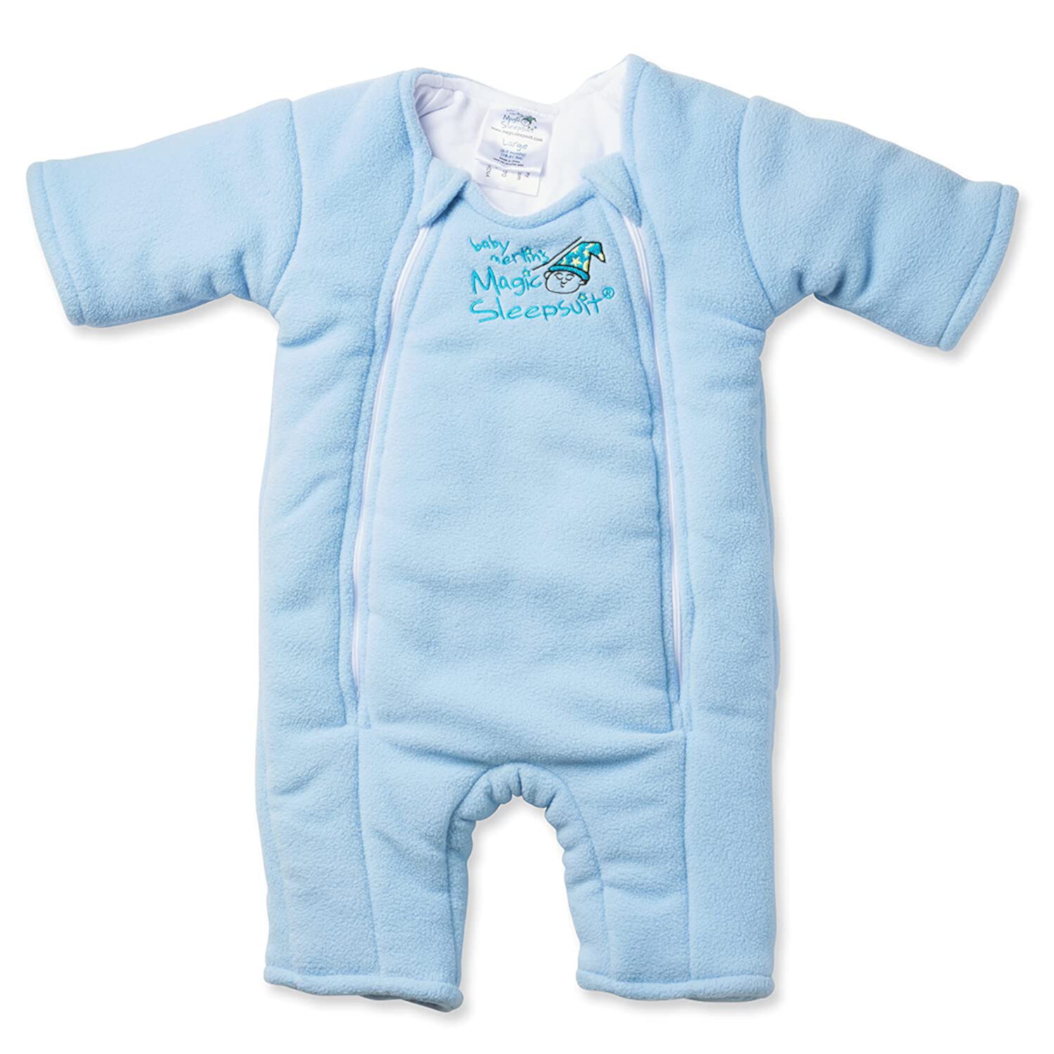 Baby Merlin's Magic Sleepsuit - Microfleece Baby Transition Swaddle - Baby Sleep Suit - Blue - 6-9 Months Baby Merlin's Magic Sleepsuit