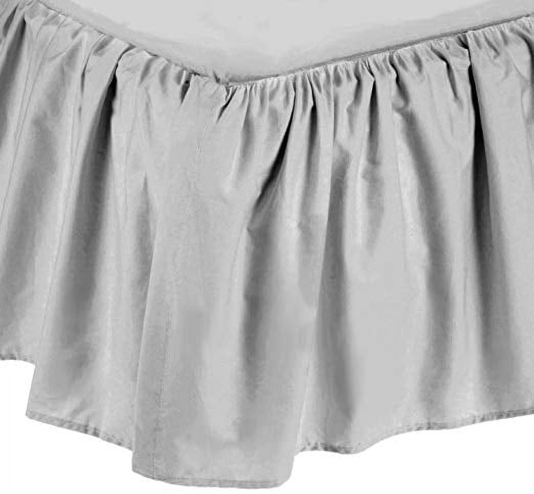 American Baby Company Ultra Soft Microfiber Ruffled Porta/Mini-Crib Skirt, White, for Boys and Girls American Baby Company