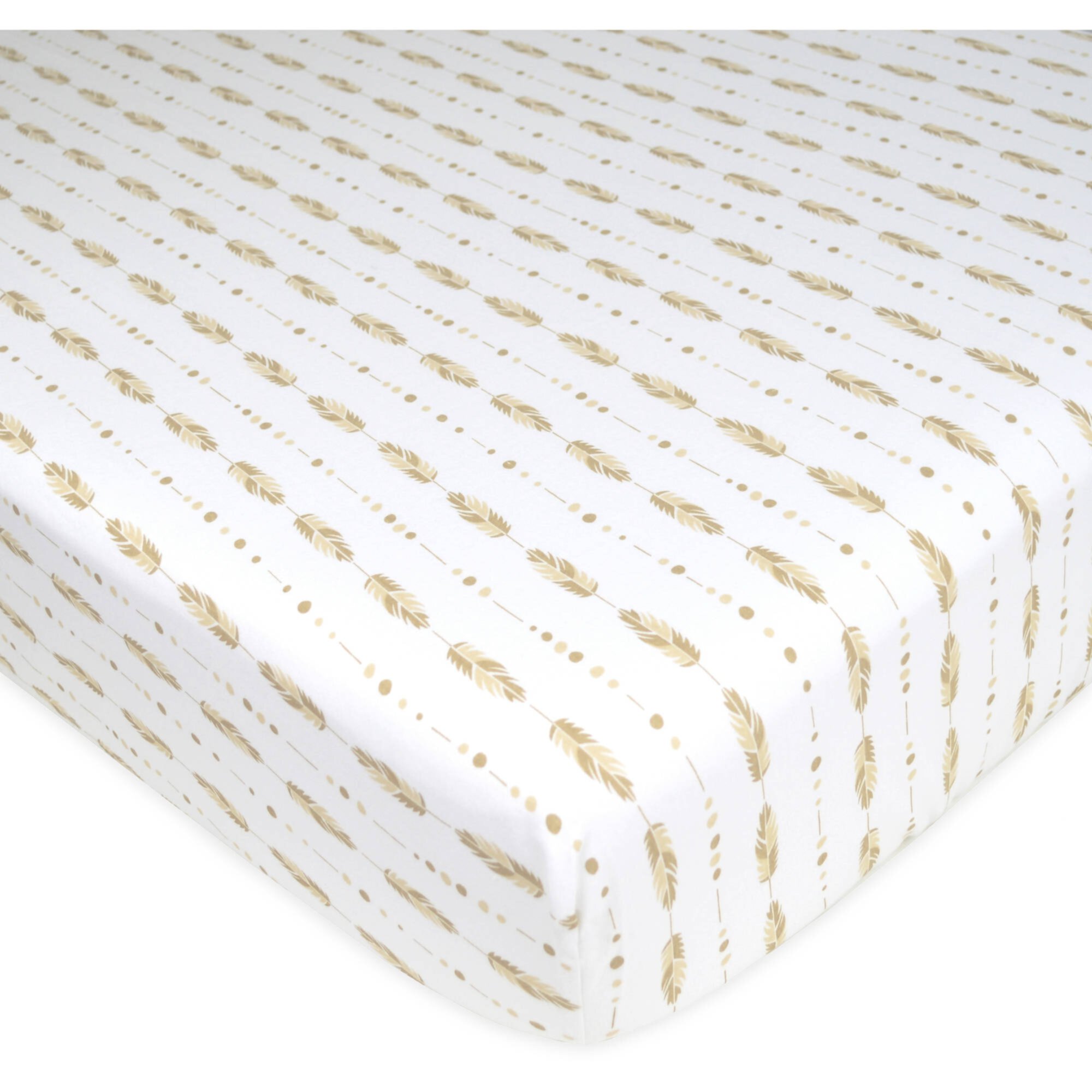 American Baby Company Classic White Cotton Fitted Sheets, Crib Bed American Baby Company