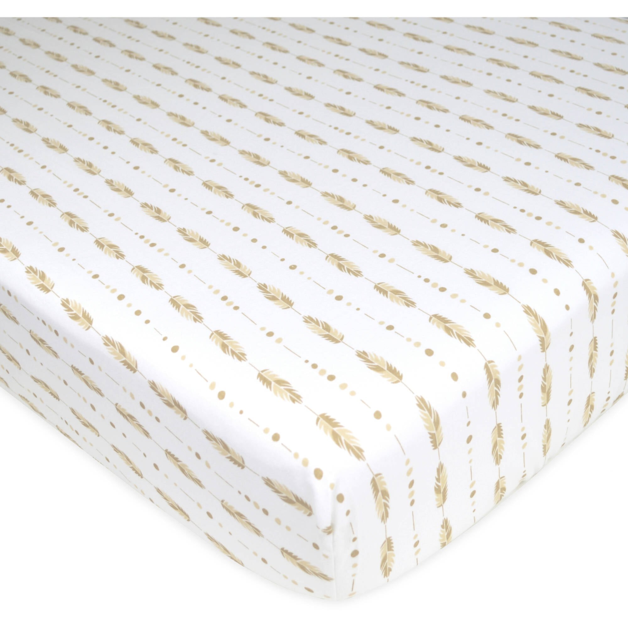 American Baby Company Classic White, Pink, Gold, Multi-color Cotton Fitted Sheets, Toddler Bed American Baby Company