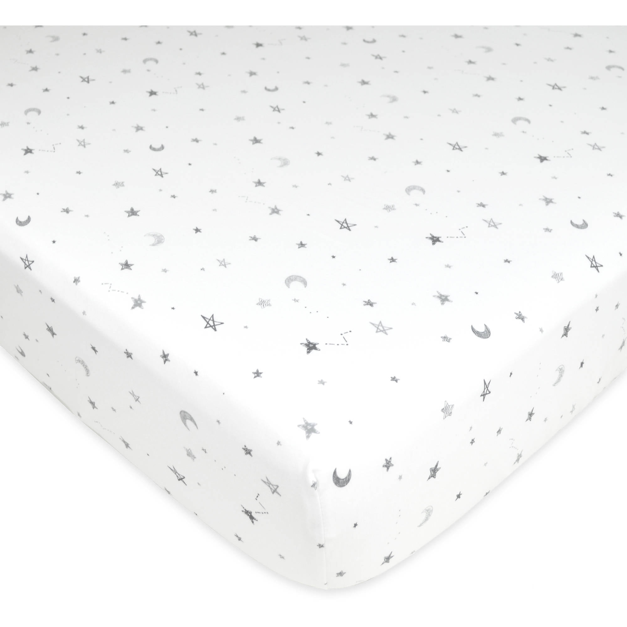 American Baby Company White Cotton Fitted Sheets, Crib Bed American Baby Company