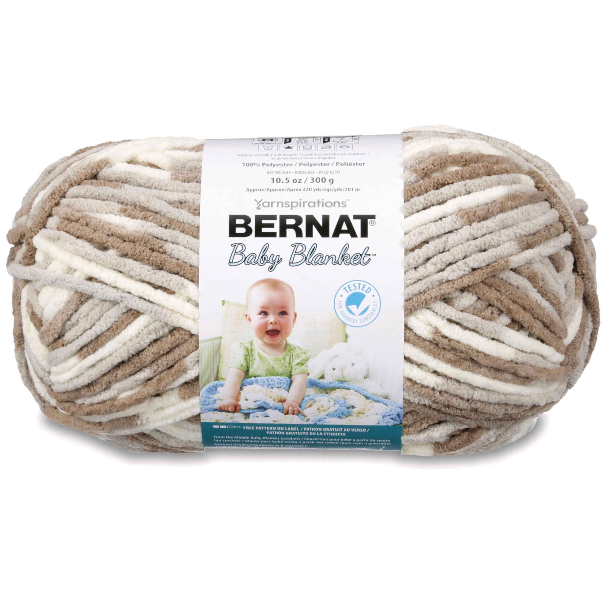 Bernat Baby Blanket Button Roses Yarn Bernat