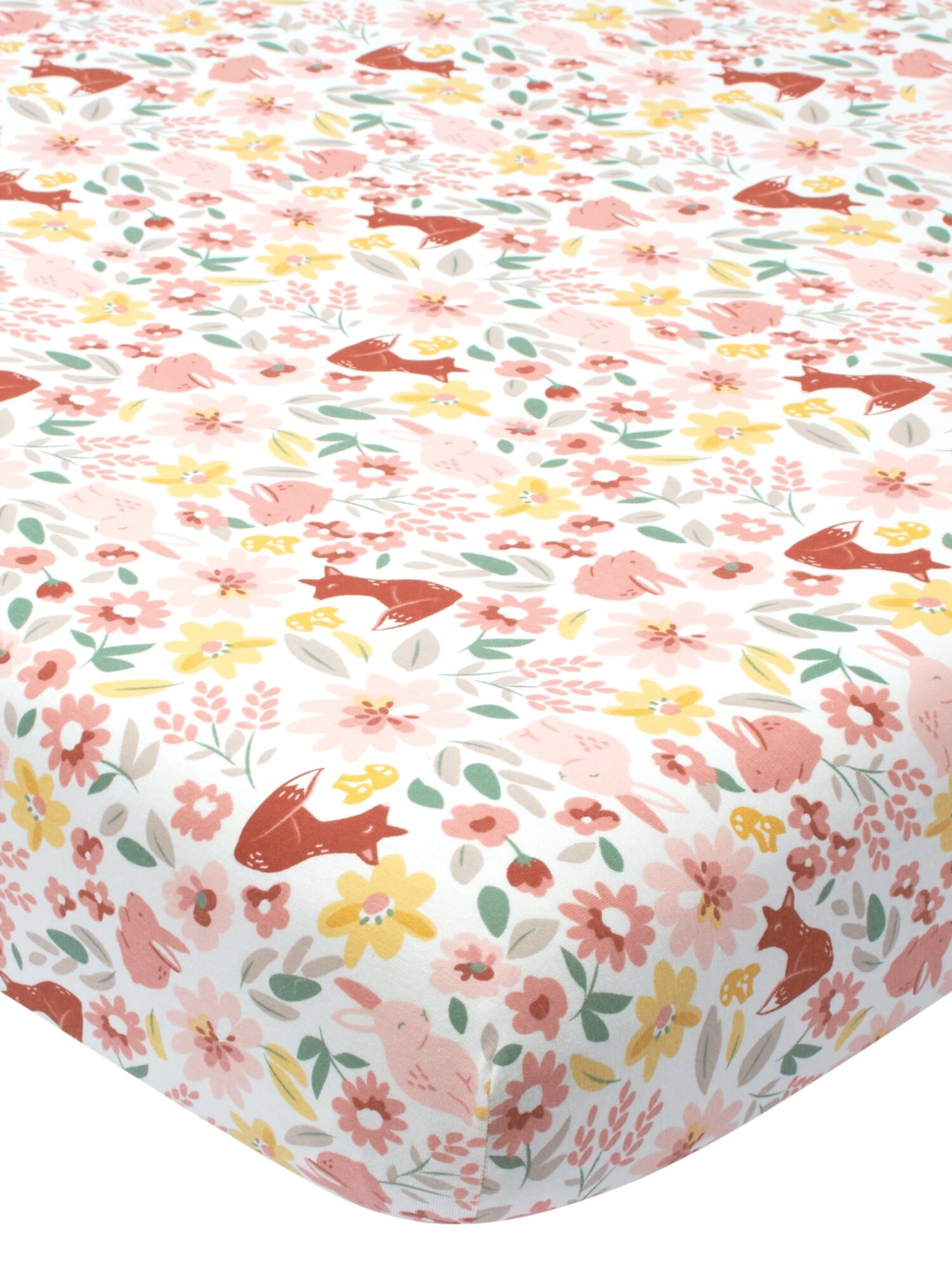 Modern Moments by Gerber Baby & Toddler Girl Ultra Soft Fitted Crib Sheet, Cotton/Spandex, Pink Floral Modern Moments