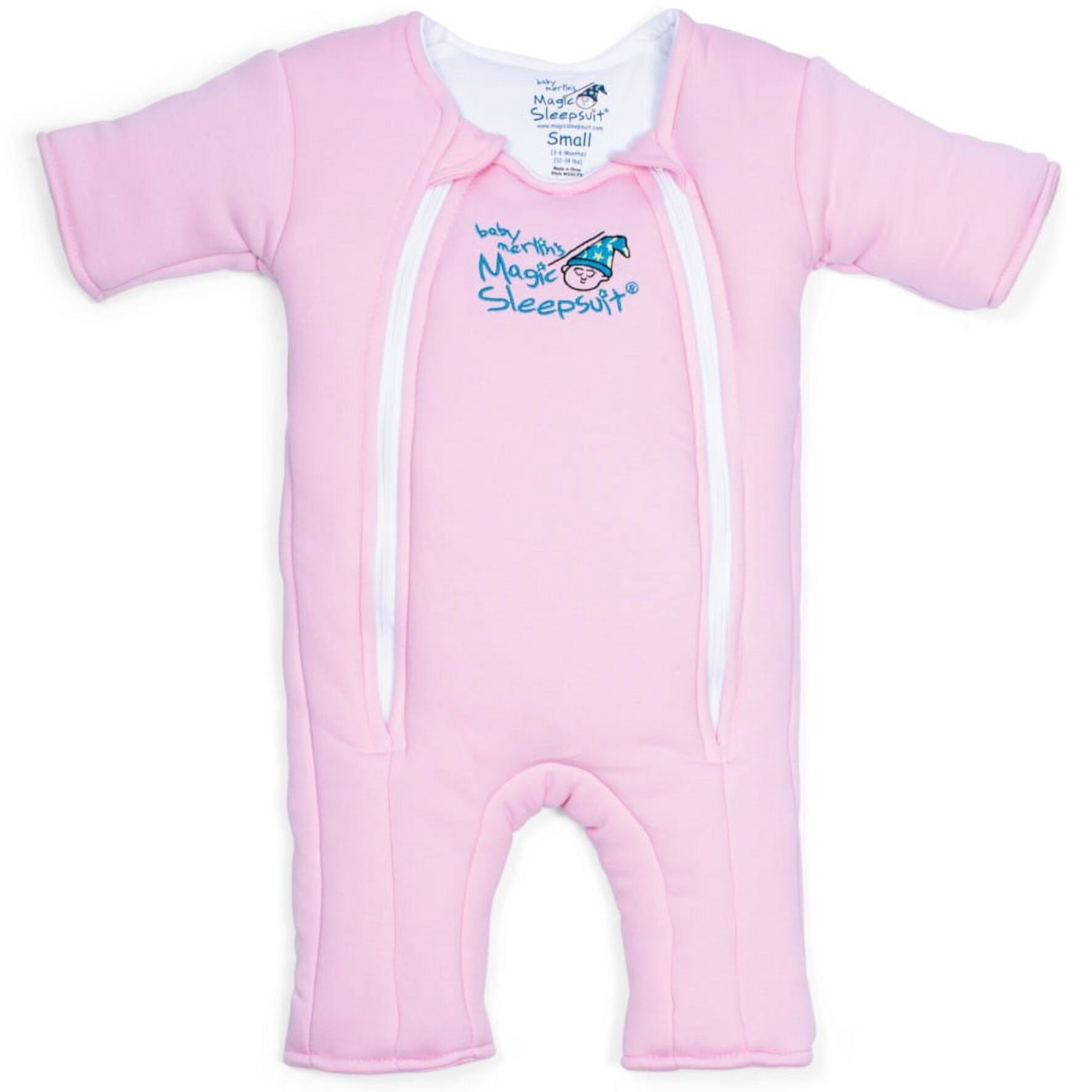 Baby Merlin's Magic Sleepsuit - Infant Swaddle Transition Product - Cotton - Pink - 3-6 Months - Unisex Baby Merlin's Magic Sleepsuit