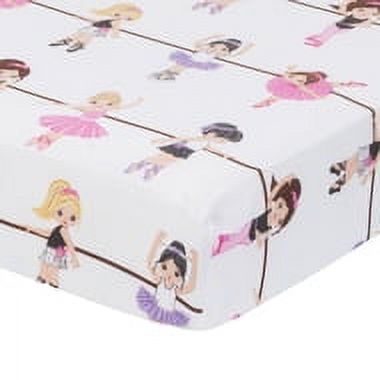 Everyday Kids Fitted Crib Sheet - Born to Dance Ballerina EVERYDAY KIDS