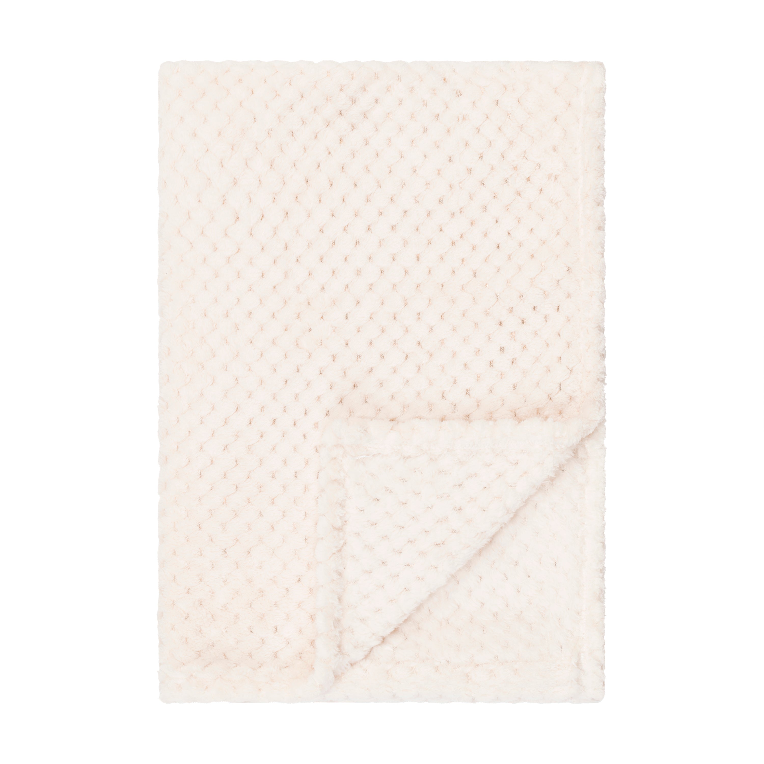 EVERYDAY KIDS Baby Fleece Blanket - 30" by 40" - Waffle Beige EVERYDAY KIDS