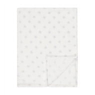 EVERYDAY KIDS Baby Fleece Blanket - 30" by 40" - White/Stars EVERYDAY KIDS