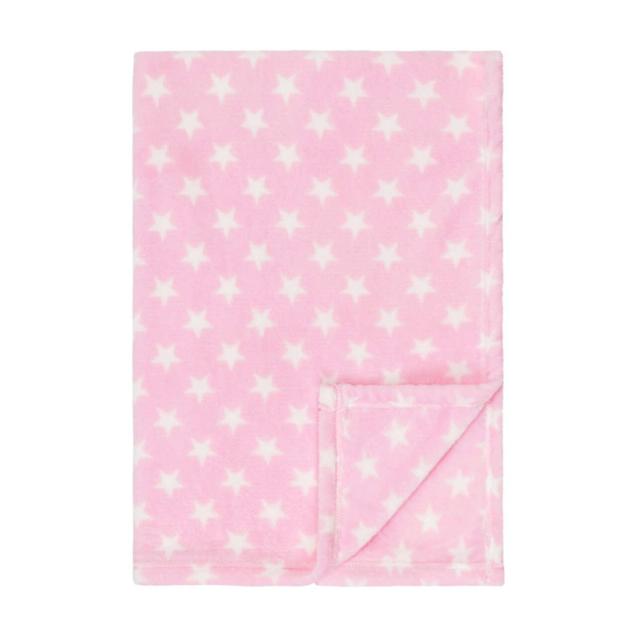 EVERYDAY KIDS Baby Fleece Blanket - 30" by 40" - Pink/Stars EVERYDAY KIDS