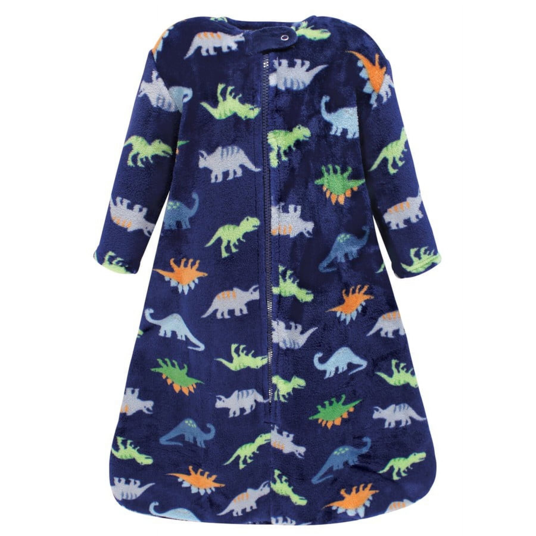 Hudson Baby Infant Boy Plush Sleeping Bag, Sack, Blanket, Long-Sleeve Dinosaurs, 0-6 Months Hudson Baby