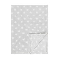 EVERYDAY KIDS Baby Fleece Blanket - 30" by 40" - Gray/Stars EVERYDAY KIDS