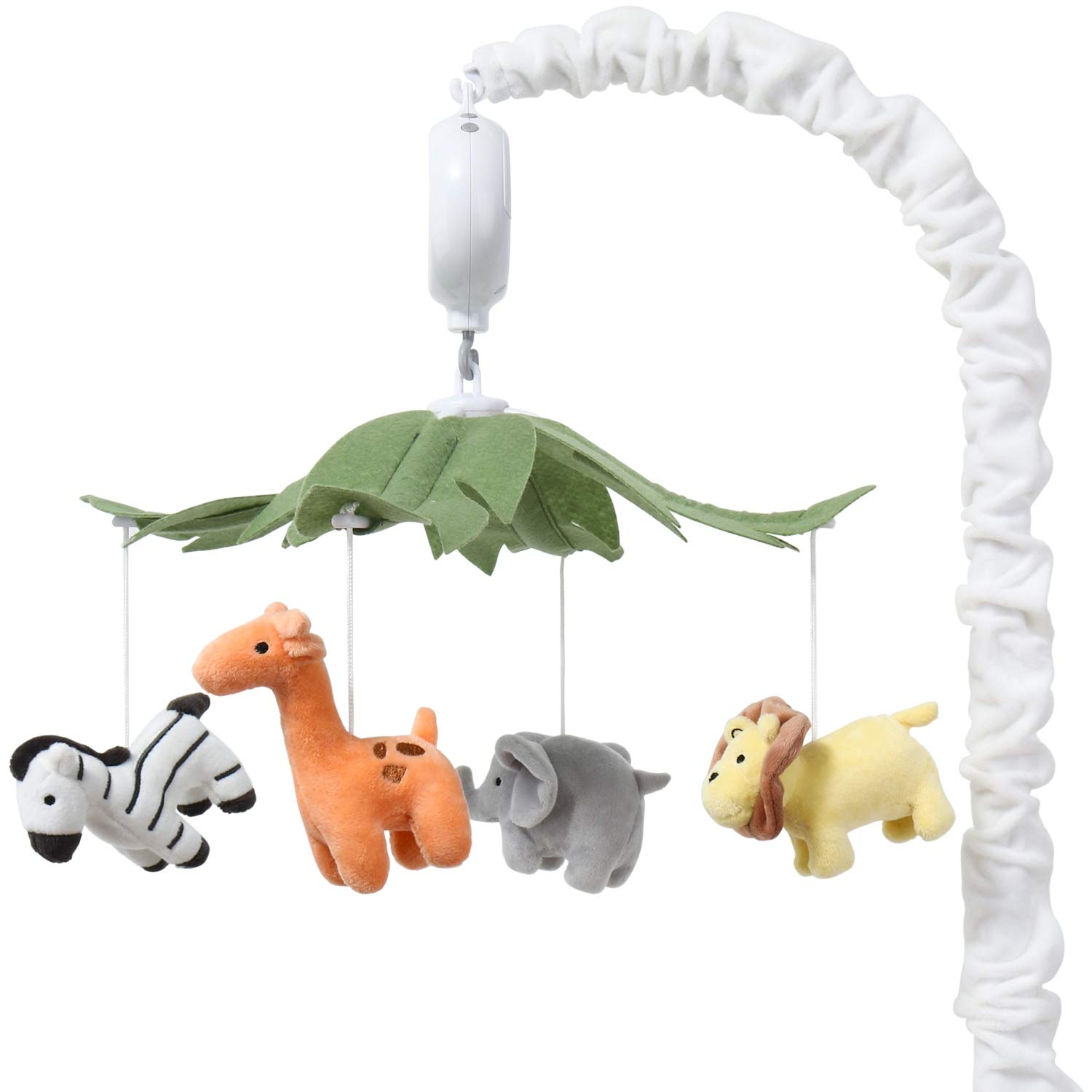 The Peanutshell Safari Animals Musical Crib Mobile for Baby Boys & Girls | Digital Music Box with 12 lullabies… The Peanutshell