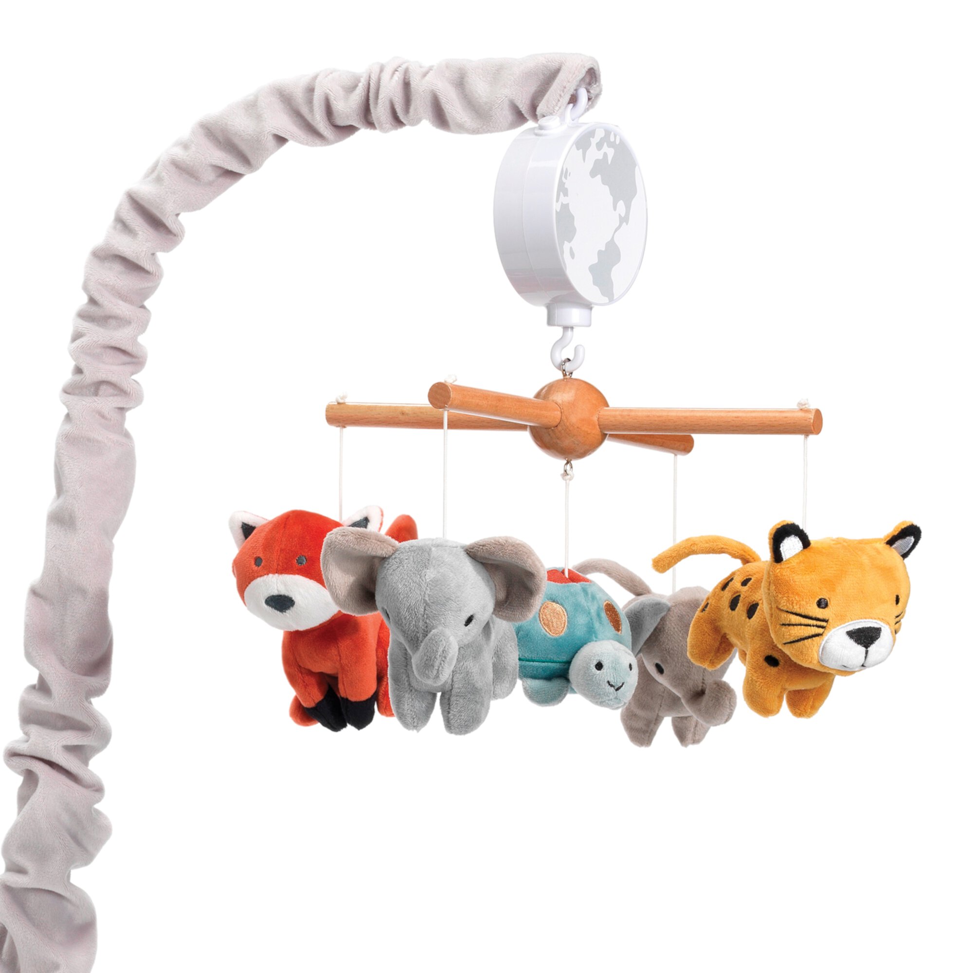 Lambs & Ivy Wild Life Musical Baby Nursery Crib Mobile - Protect the Animals Lambs & Ivy