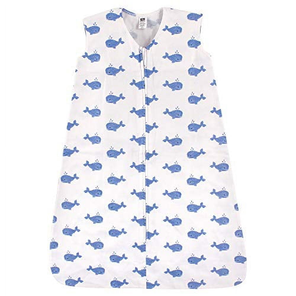 Hudson Baby Infant Boy Cotton Sleeveless Wearable Sleeping Bag, Sack, Blanket, Whale, 18-24 Months Hudson Baby