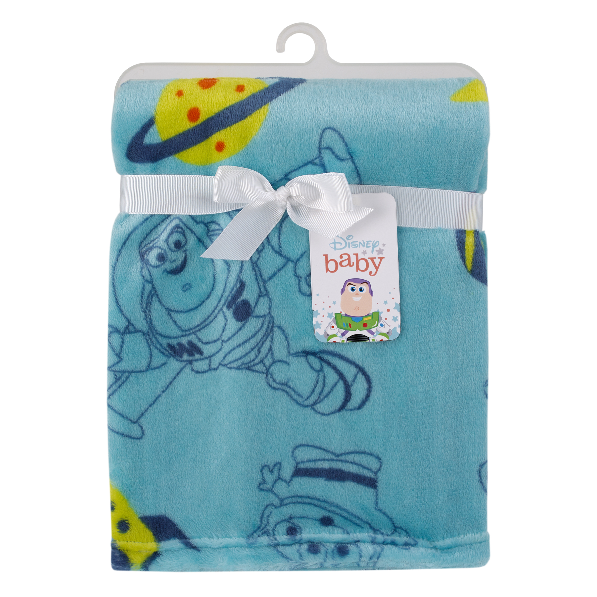 Disney Toy Story Aqua, Lime and Orange Buzz Lightyear Baby Blanket Disney