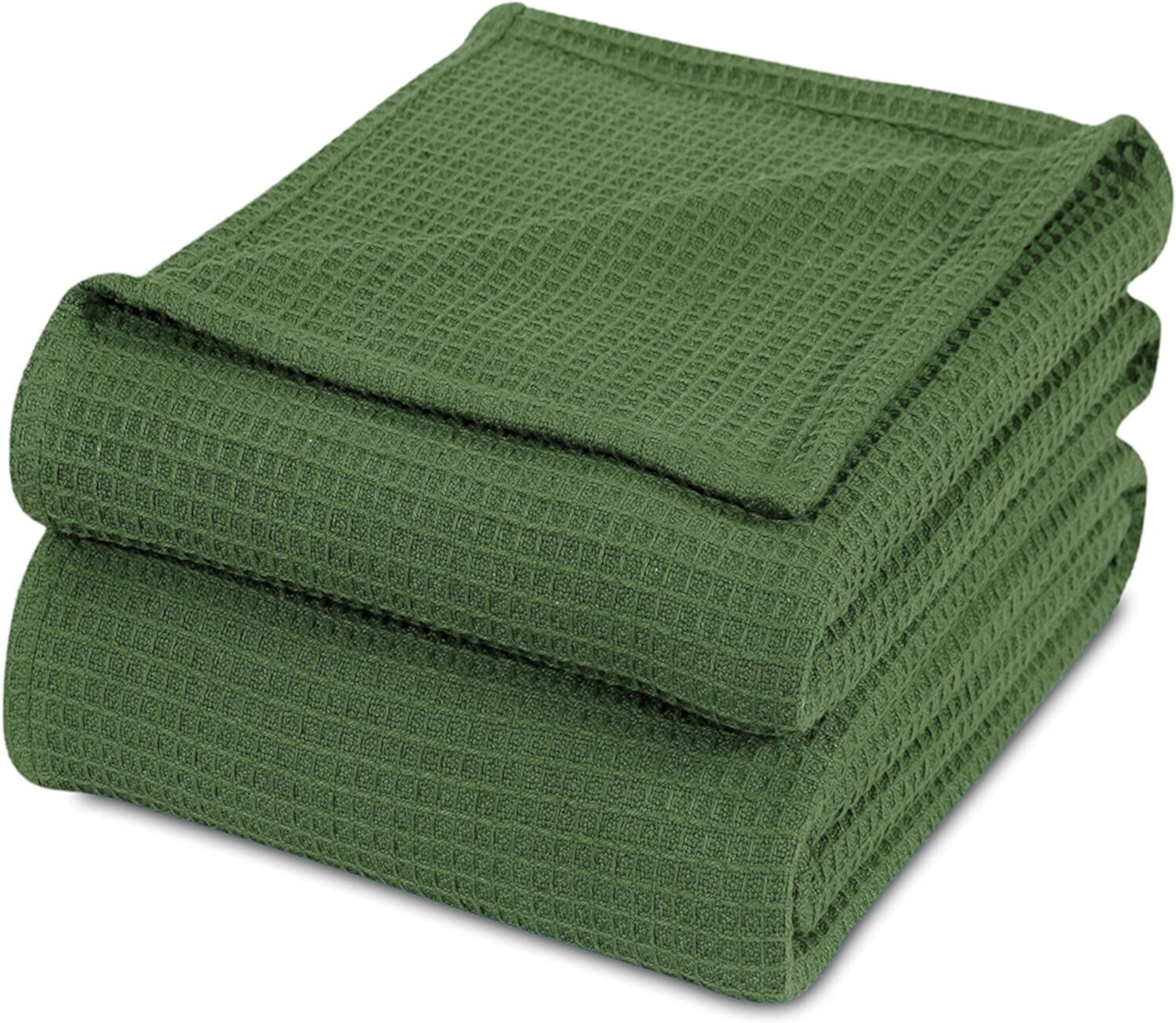 Luxurious Combed Cotton Waffle Weave Super Soft, Cozy Warm, Breathable, Stylish, All Season Thermal Blankets Twin/Full/Queen/King COZY TRENDS