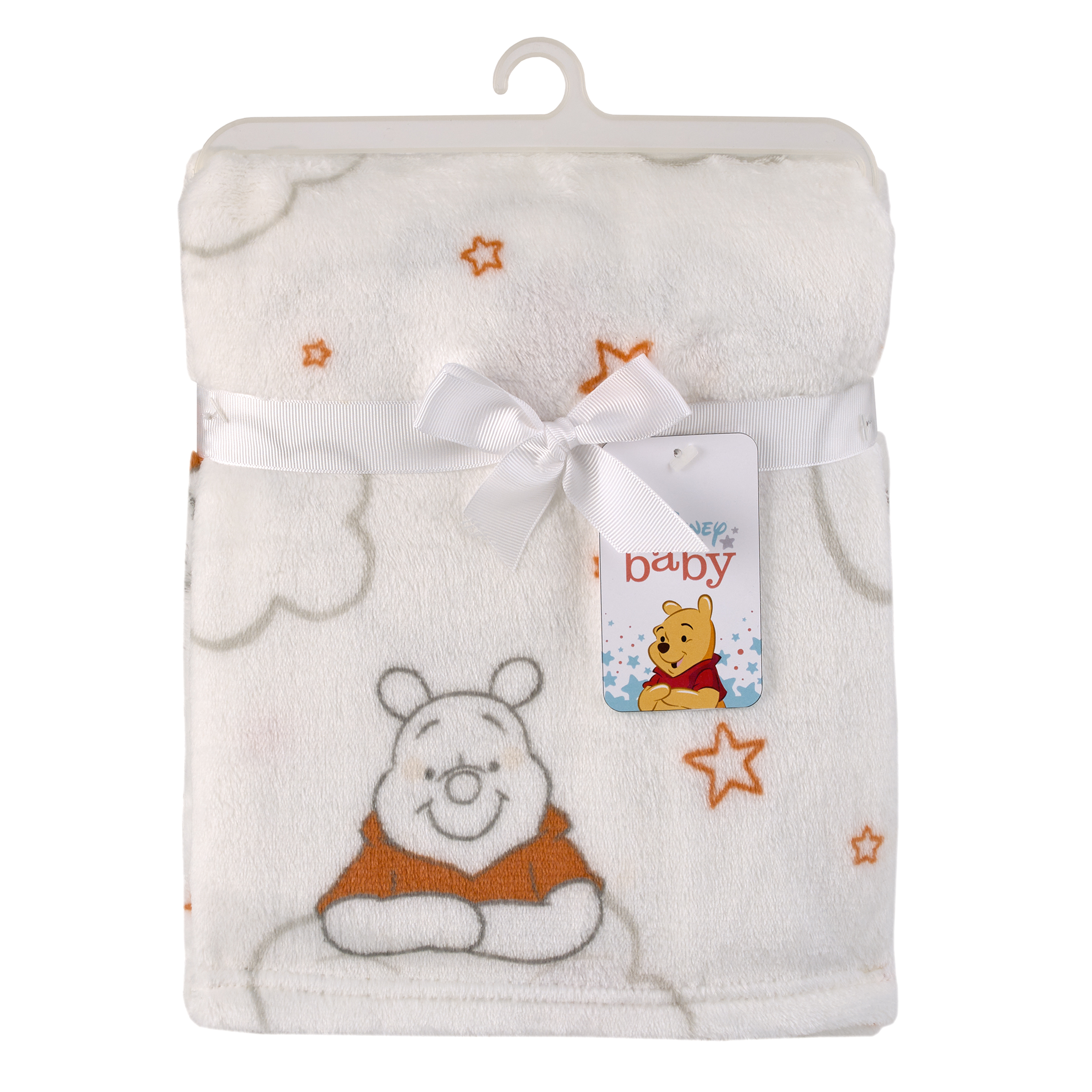 Disney Winnie the Pooh Red and White Clouds Baby Blanket Disney