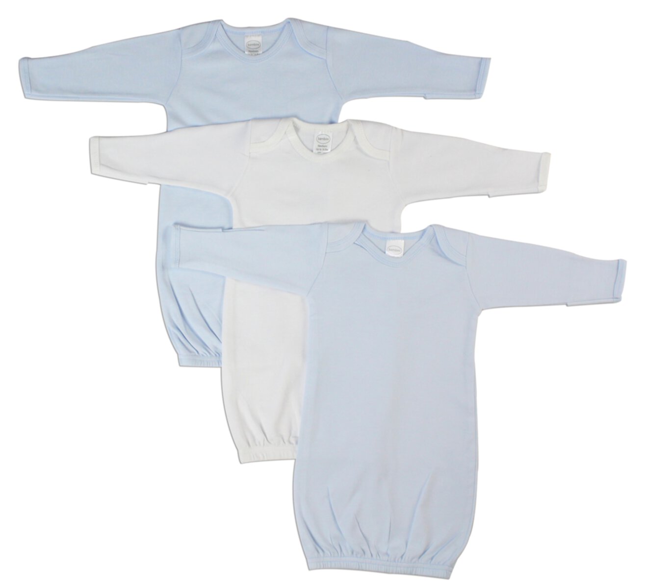 Bambini Sleep Gowns, 3pk (Baby Boys) Bambini