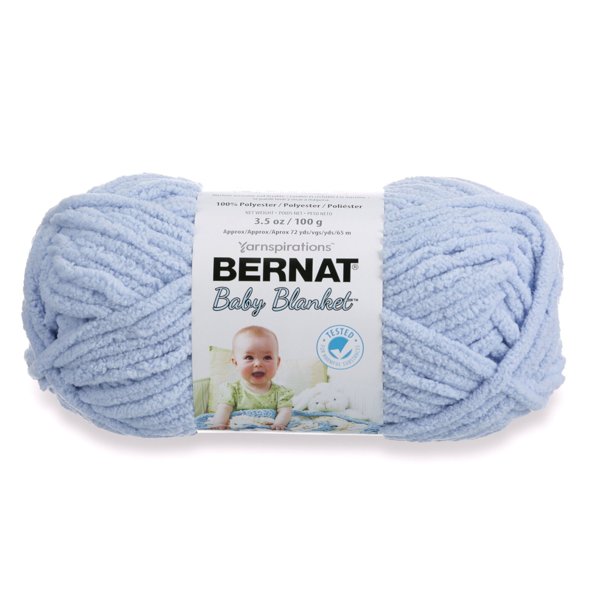 Bernat Súper Voluminoso 100% Poliéster Blanco Yarn, 72 yd Bernat