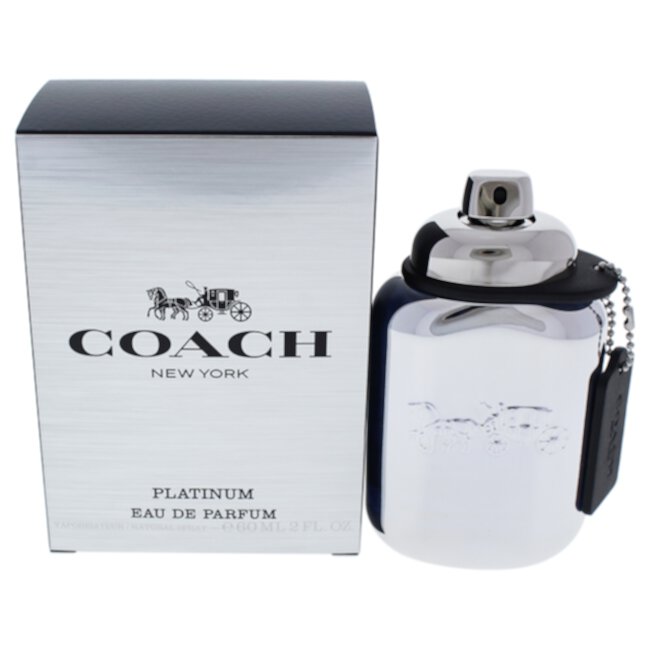 Coach Platinum Eau De Parfum Spray, Cologne for Men, 2 oz COACH