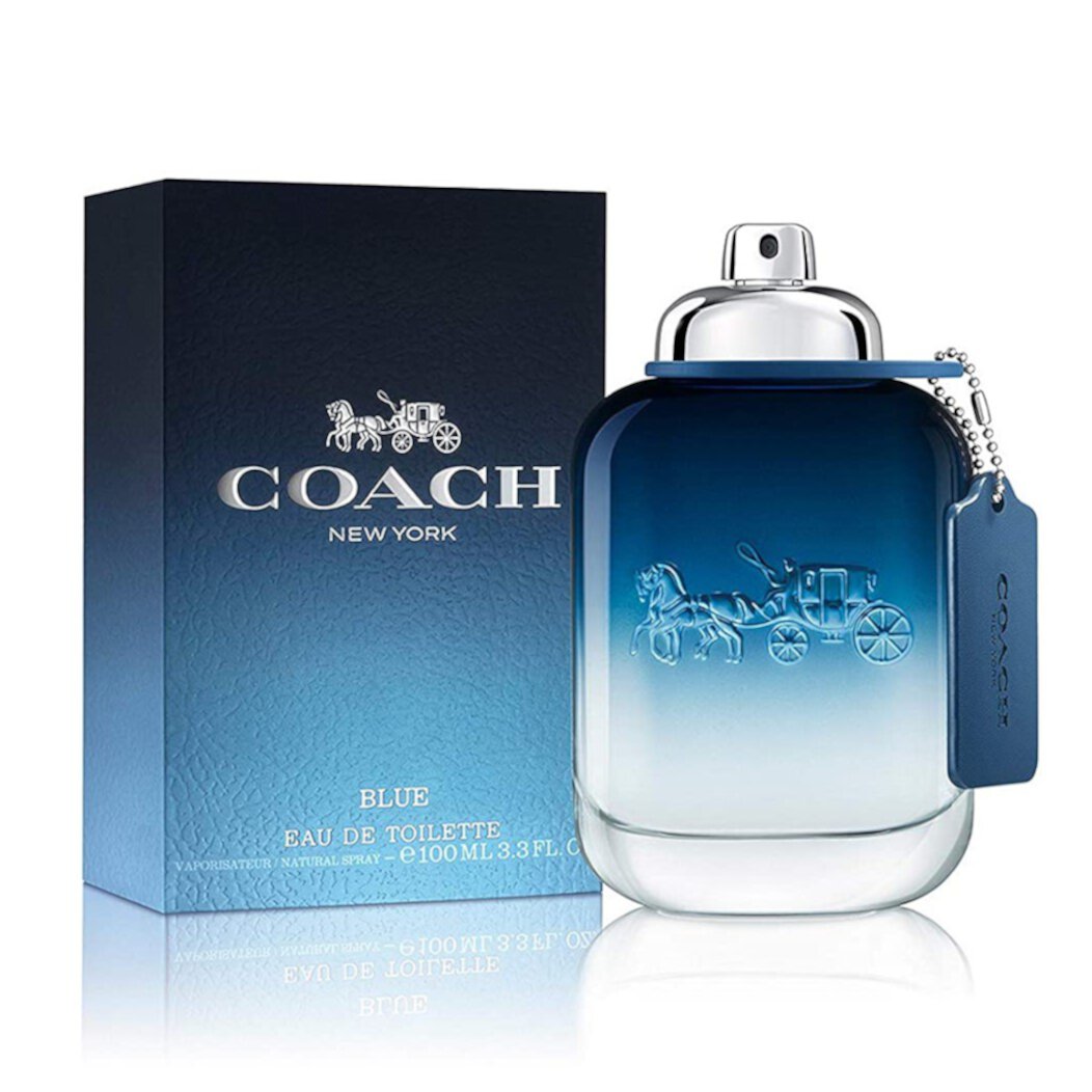 Coach Blue Eau De Toiletter Spray, Cologne for Men 3.3 oz COACH