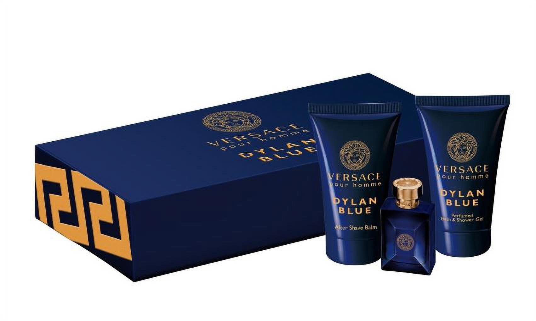 Versace Dylan Blue Pour Homme Cologne Gift Set for Men, 3 Pieces Versace