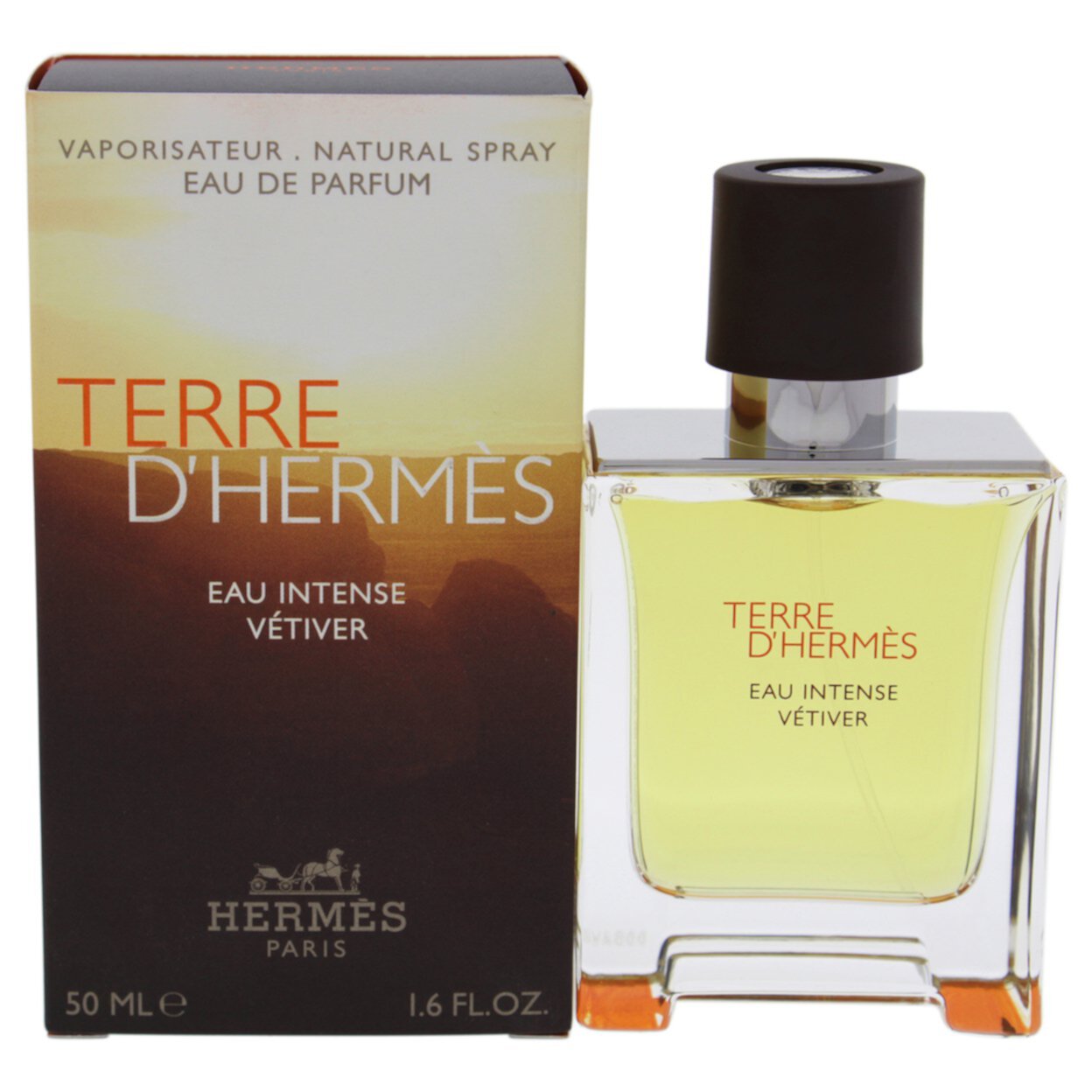 Terre DHermes Eau Intense Vetiver by Hermes for Men - 1.6 oz EDP Spray HERMÈS