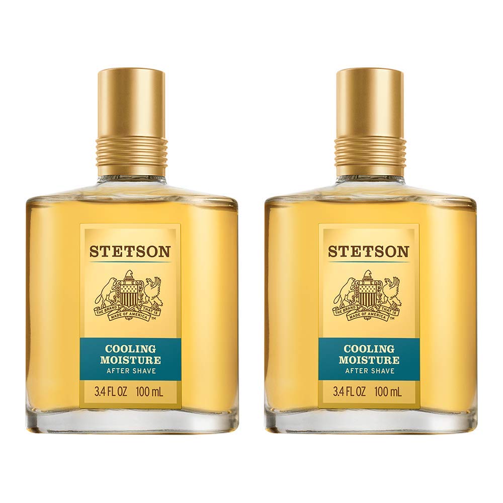 Stetson Cool Moisture Aftershave 3.4 Fluid Ounce, 2 Count Stetson