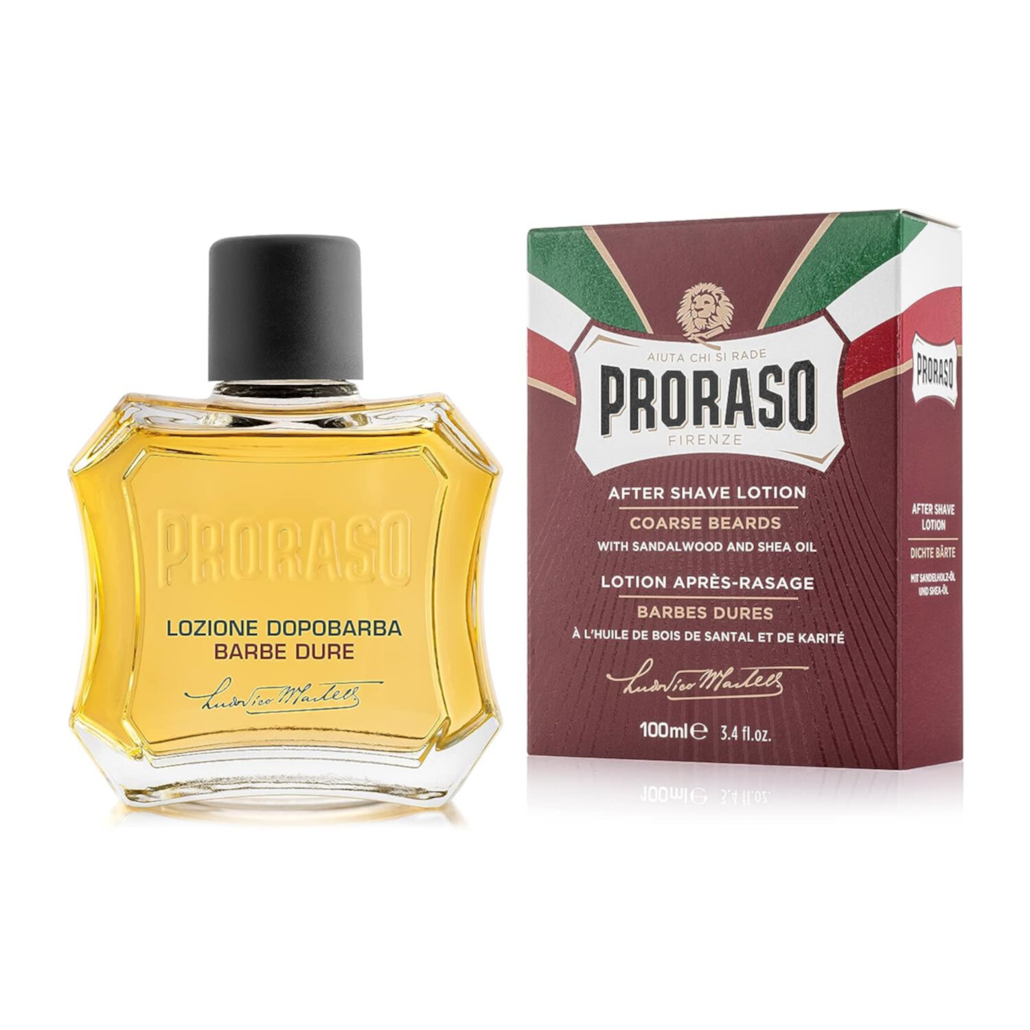 Proraso After Shave Lotion Sandalwood & Shea 3.4 oz (Унции) Proraso