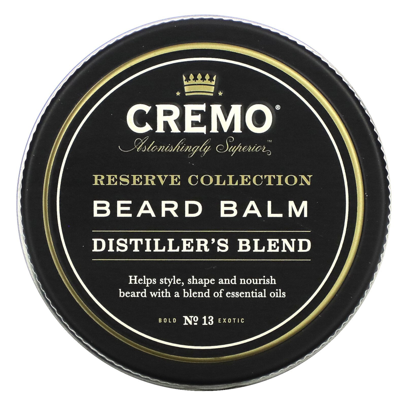 Cremo Reserve Blend Styling Shape Nourishes and Tames Essential Oils Beard Balm, 2 Ounce Cremo