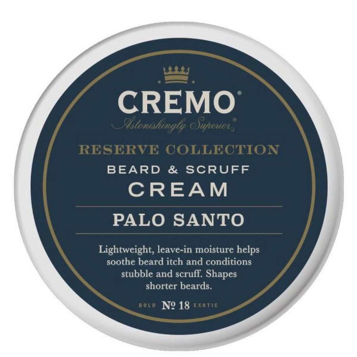 Cremo Beard & Scruff Cream (Крем), Palo Santo, 4oz Cremo