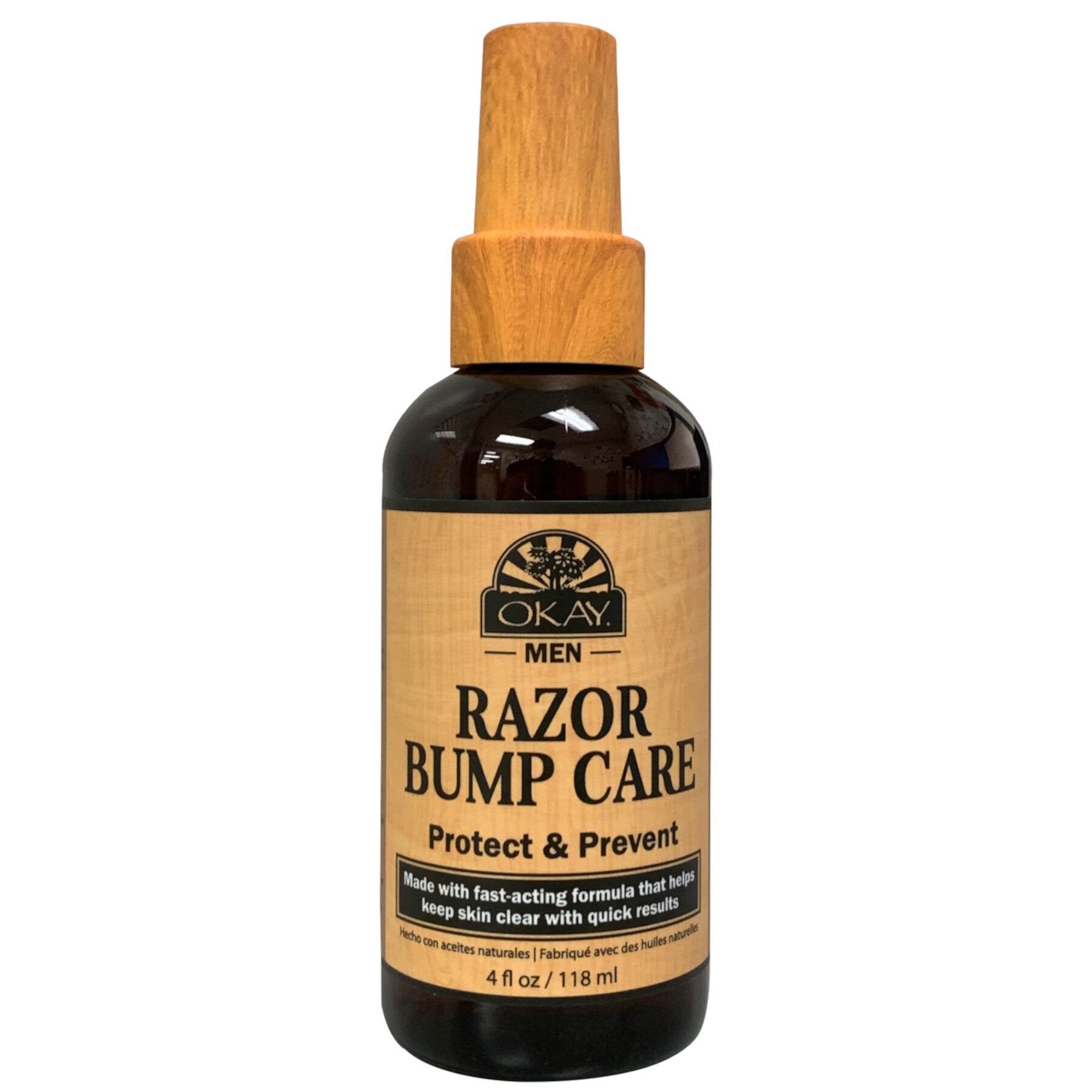 OKAY Men Razor Bump Care - 4oz for Smooth, Bump-Free Skin After Shaving Okay