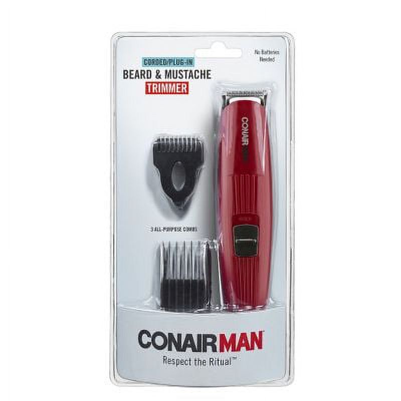 Conair Corded Beard & Mustache Trimmer, [GMT8CS] 1 ea Conair