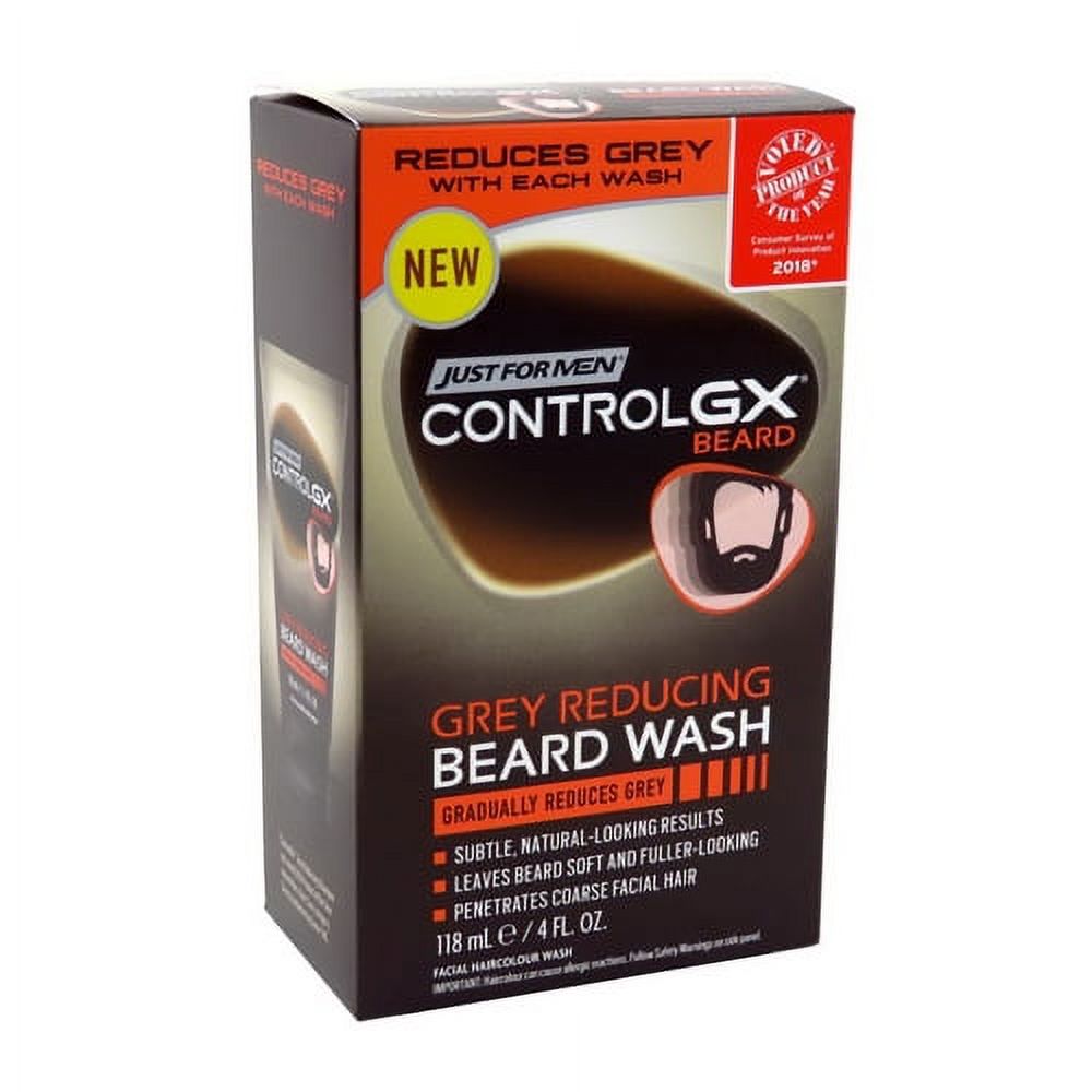 Just For Men Controlgx Grey Reducing Beard Wash, 4 Oz, 2 Pack Just for Men