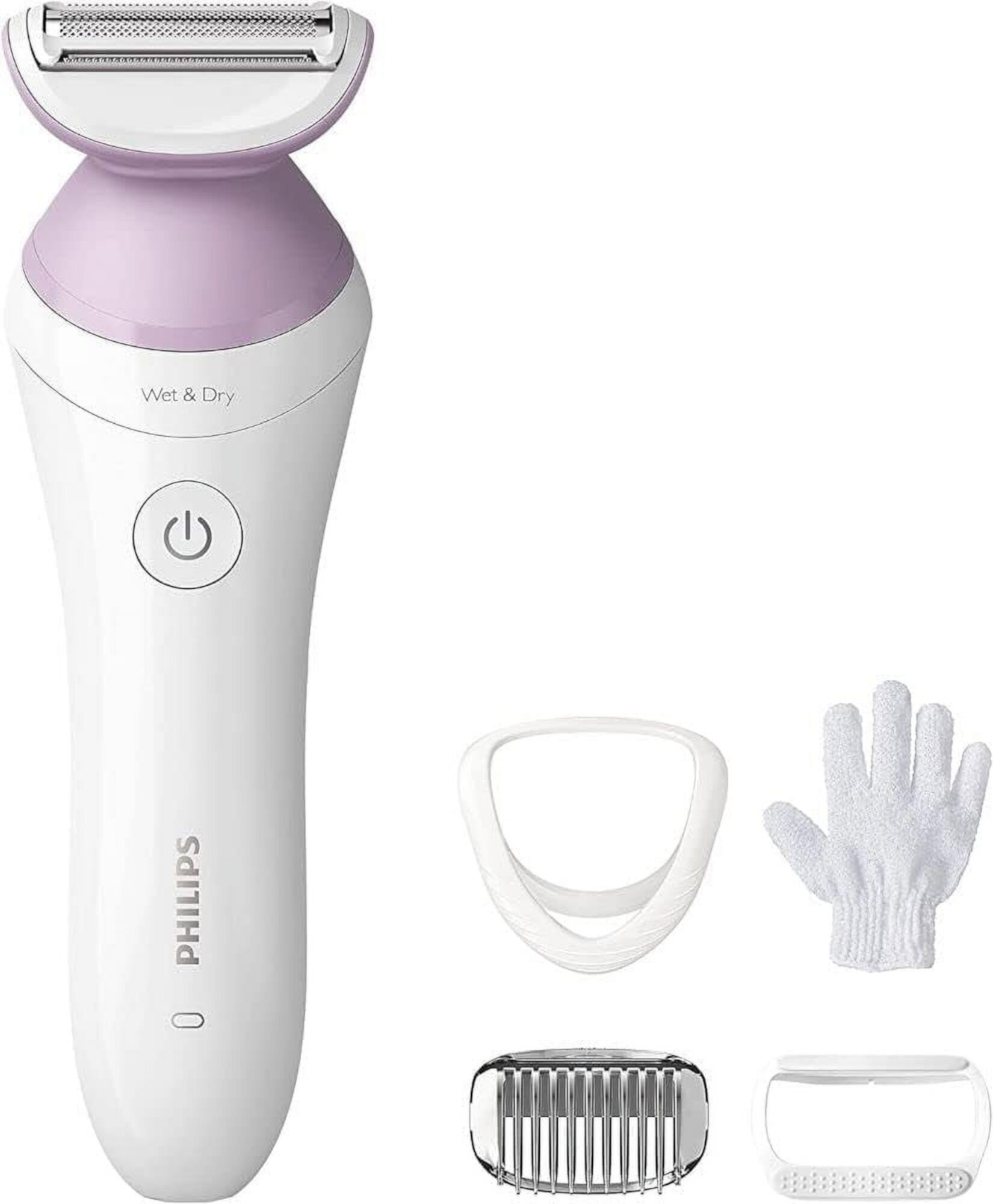 Philips Norelco Womens Electric Shaver Series 6000, Beauty Cordless with 4 Accessories, BRL136/00, White Philips Norelco