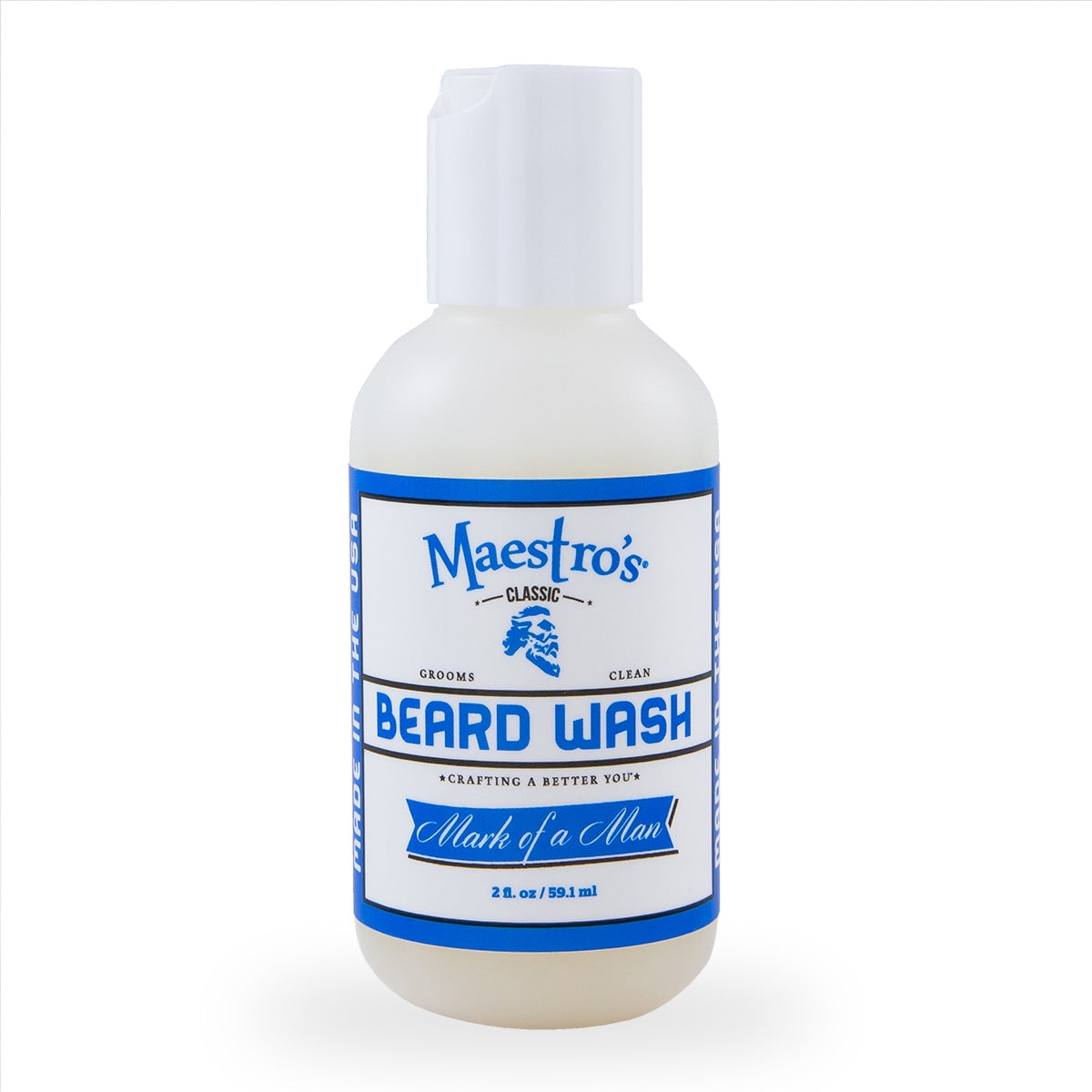 Maestro's Classic Mark of a Man Blend Beard Wash, 4oz Maestro's Classic