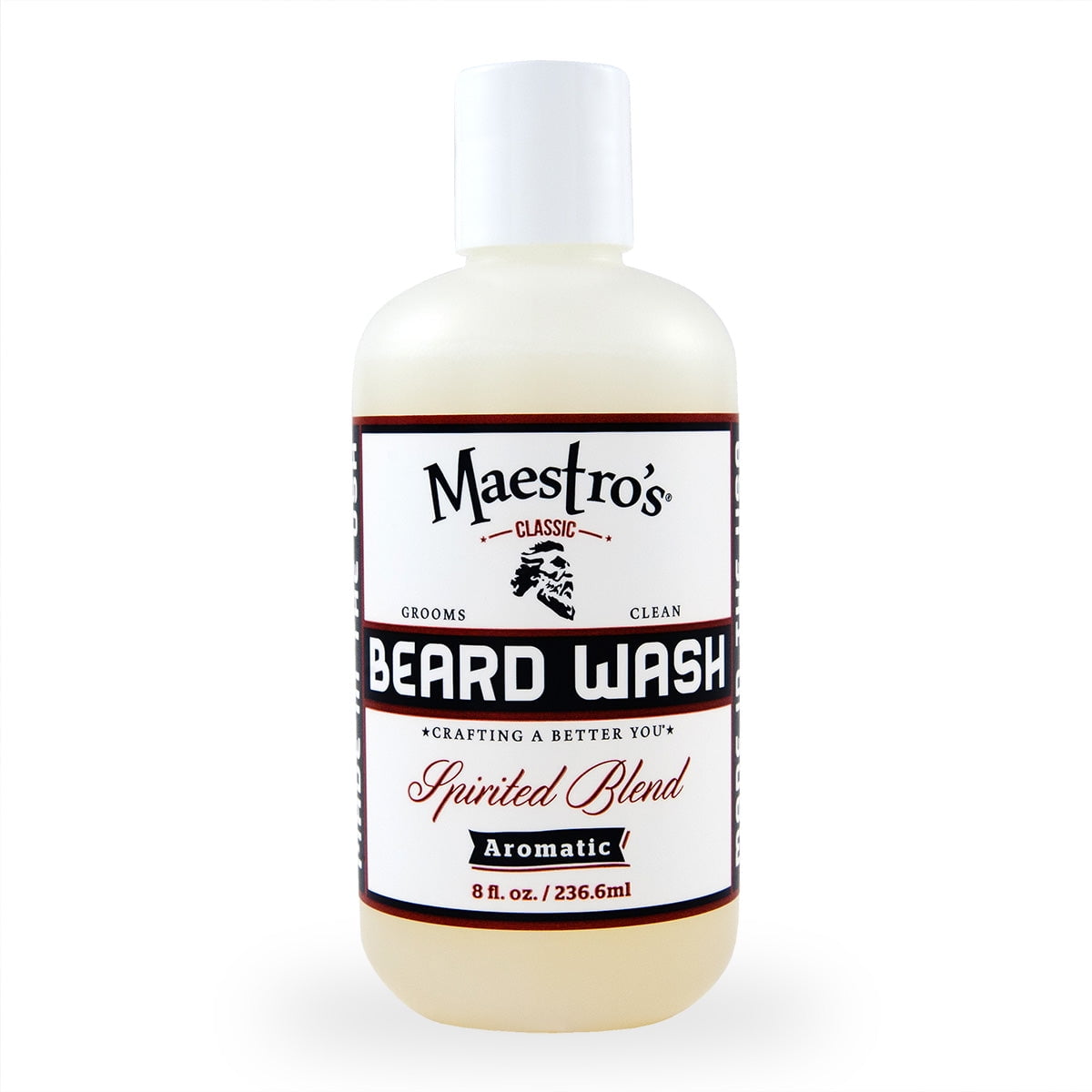 Maestro's Classic Spirited Blend Beard Wash, 4oz Maestro's Classic